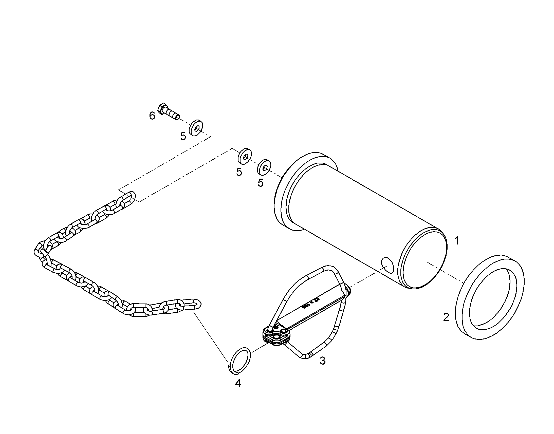 ЧЕКА ОТКИДНАЯ БЕЗОПАСНАЯ 10180878 LIEBHERR