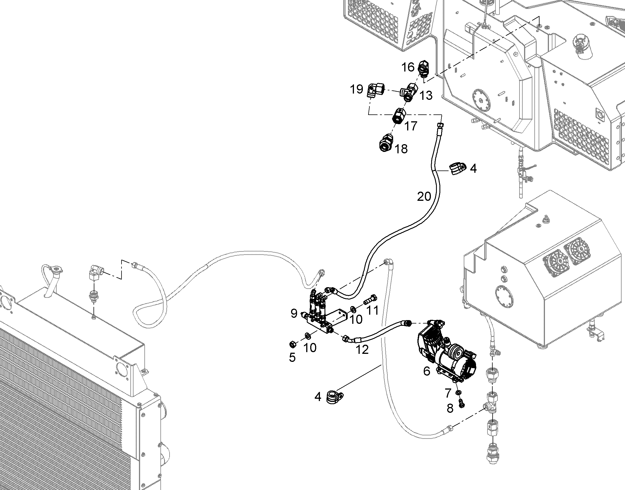 PRE-ASSEMBLY BLOC 12588817 LIEBHERR