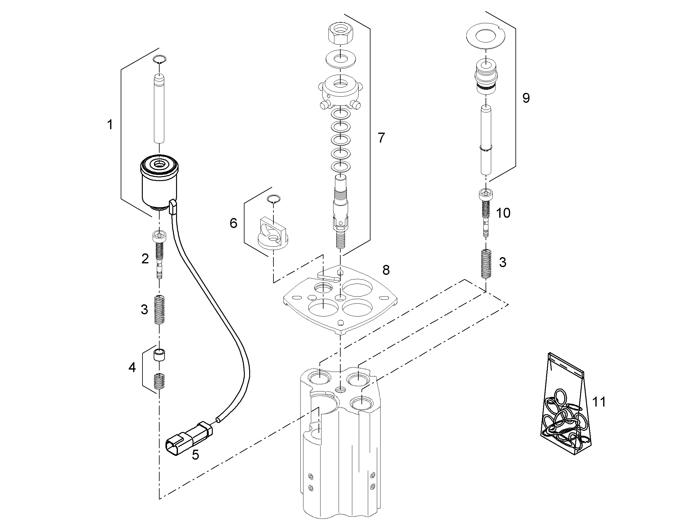 МОНТАЖНЫЙ НАБОР 12247870 LIEBHERR