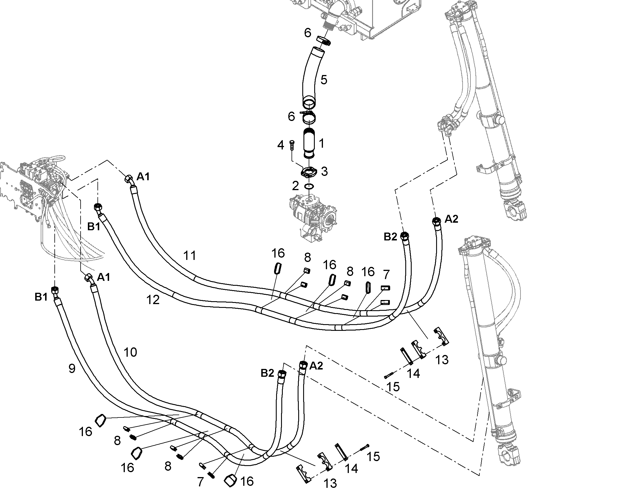 ФИТИНГИ ШЛАНГОВЫЕ DN76 12227372 LIEBHERR