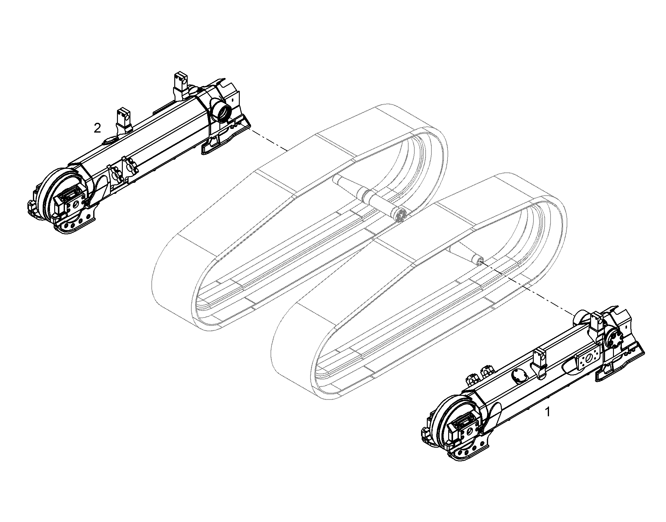 ТЕЛЕЖКА ГУСЕНИЧН. ЛЕВ.В СБОРЕ INFOR-LN-STRUKTUR 11444299 LIEBHERR
