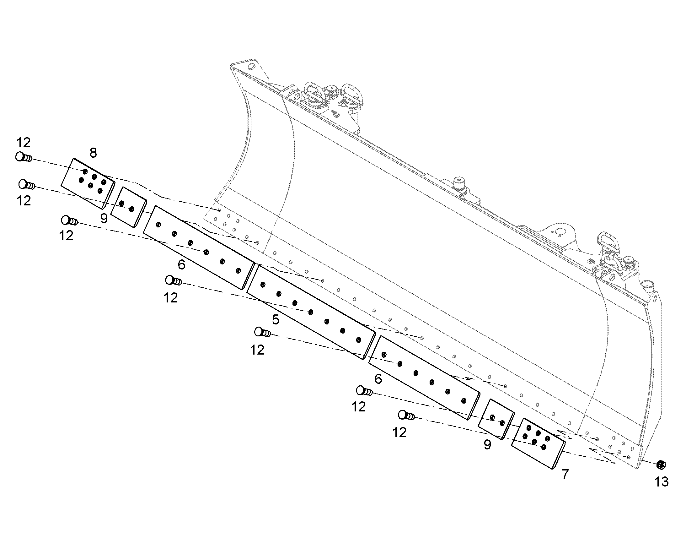 НОЖ 12457732 LIEBHERR