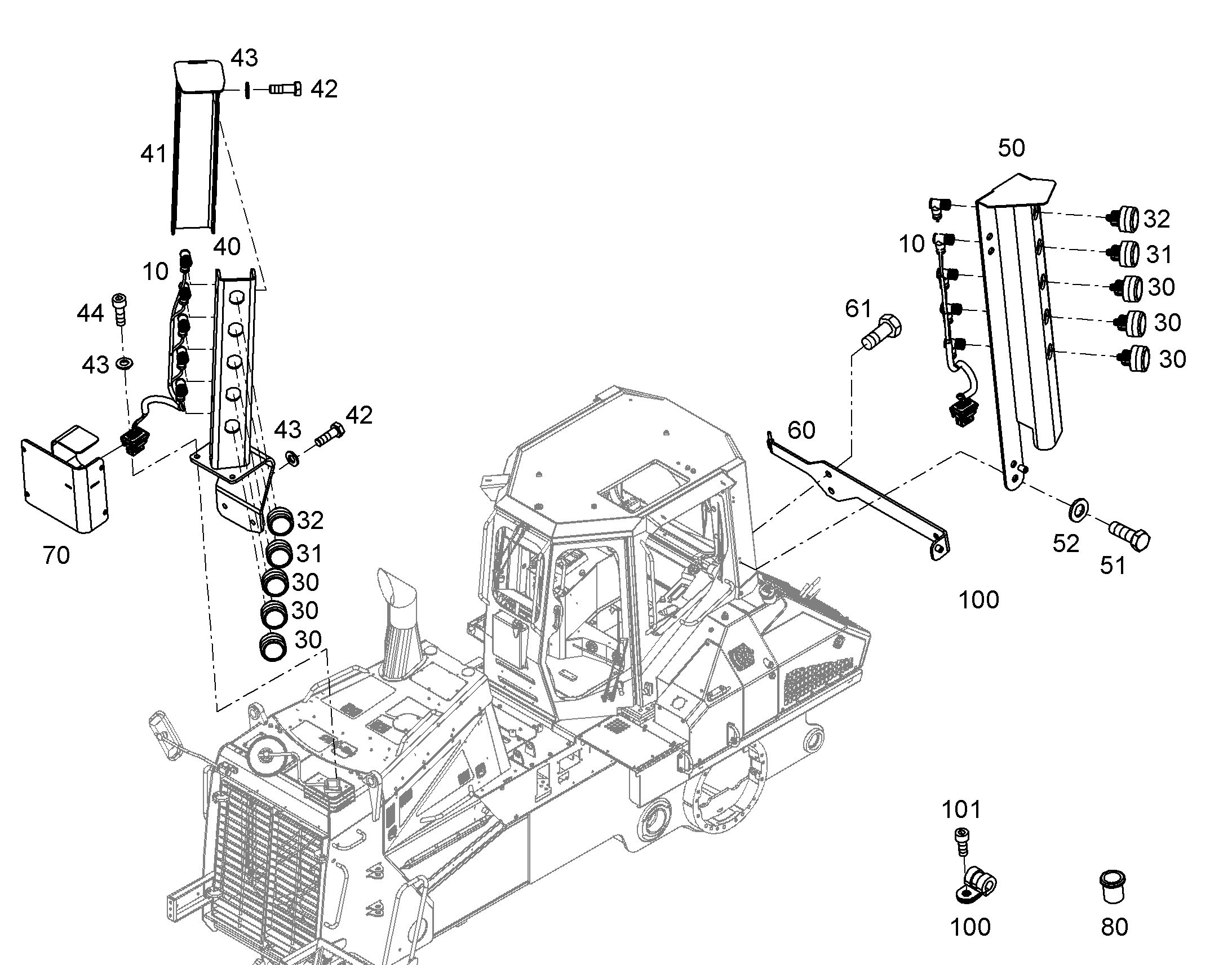 ФОНАРЬ 12225274 LIEBHERR