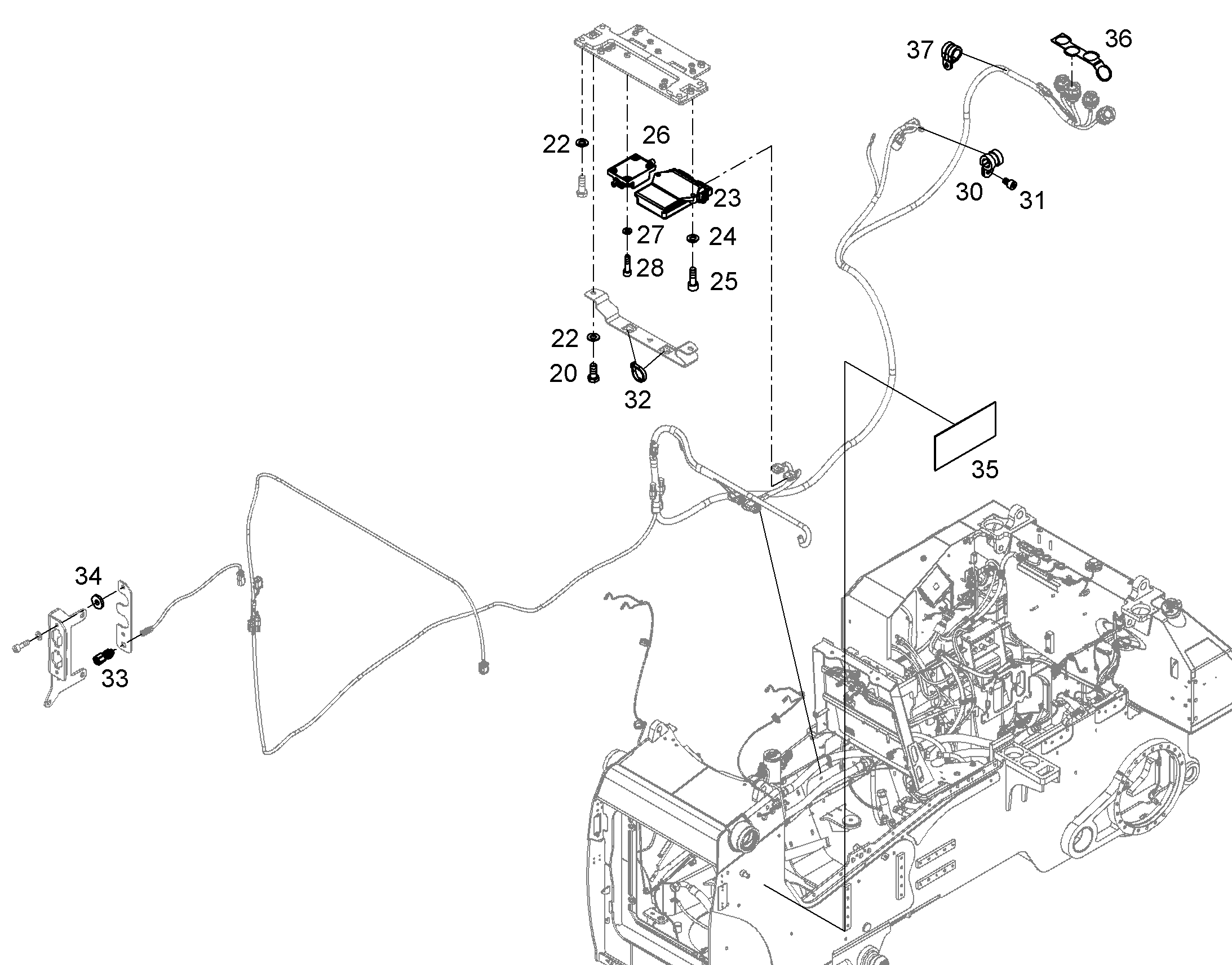 НАКЛЕЙКА TOPCON 3D-GPS 12698459 LIEBHERR