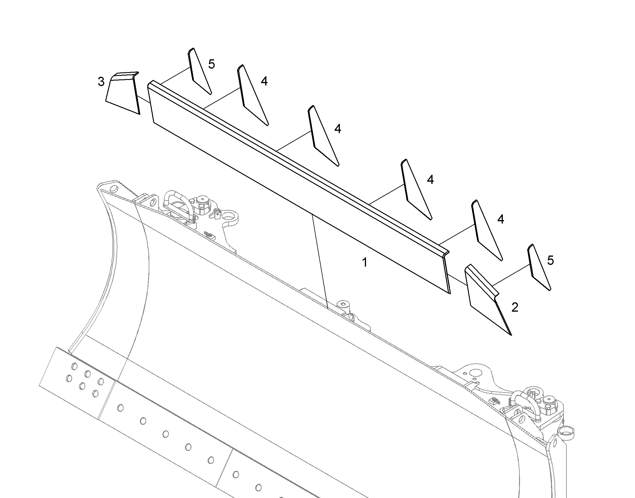 ПЛАСТИНА 6X129X457 12580641 LIEBHERR
