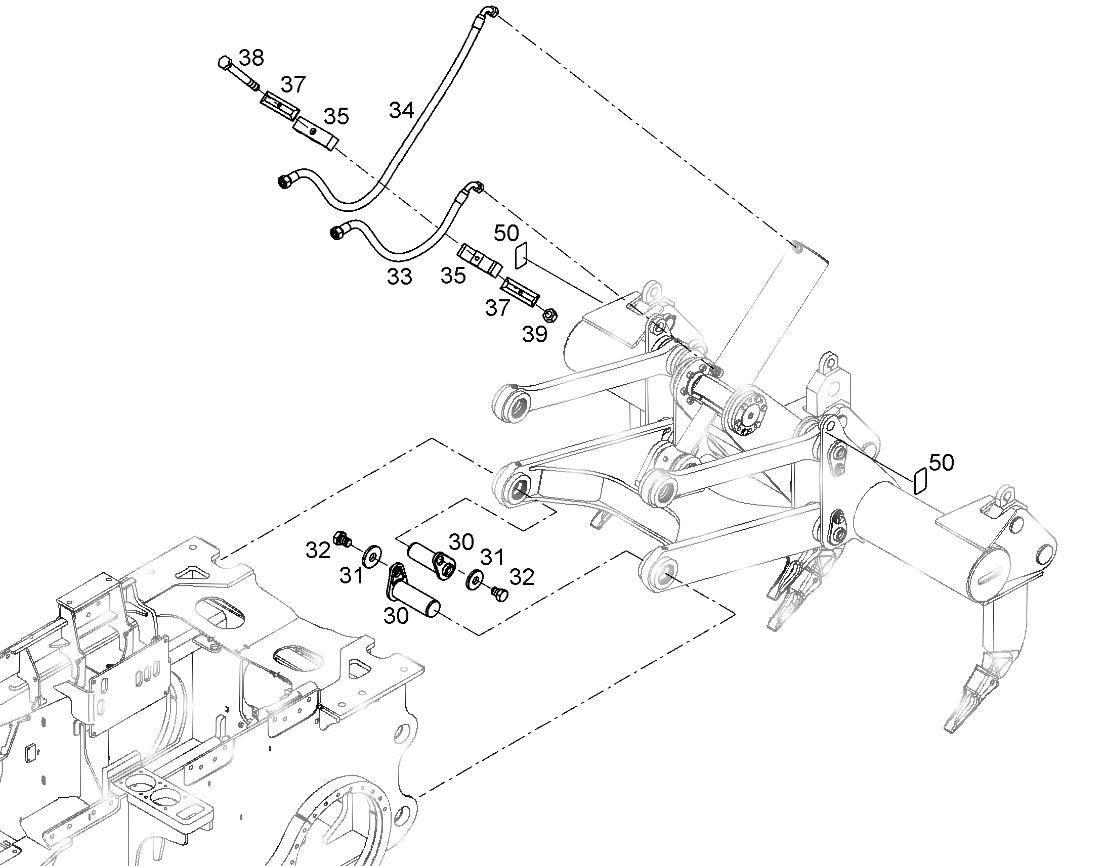 ШЛАНГ 20X1000 12229525 LIEBHERR