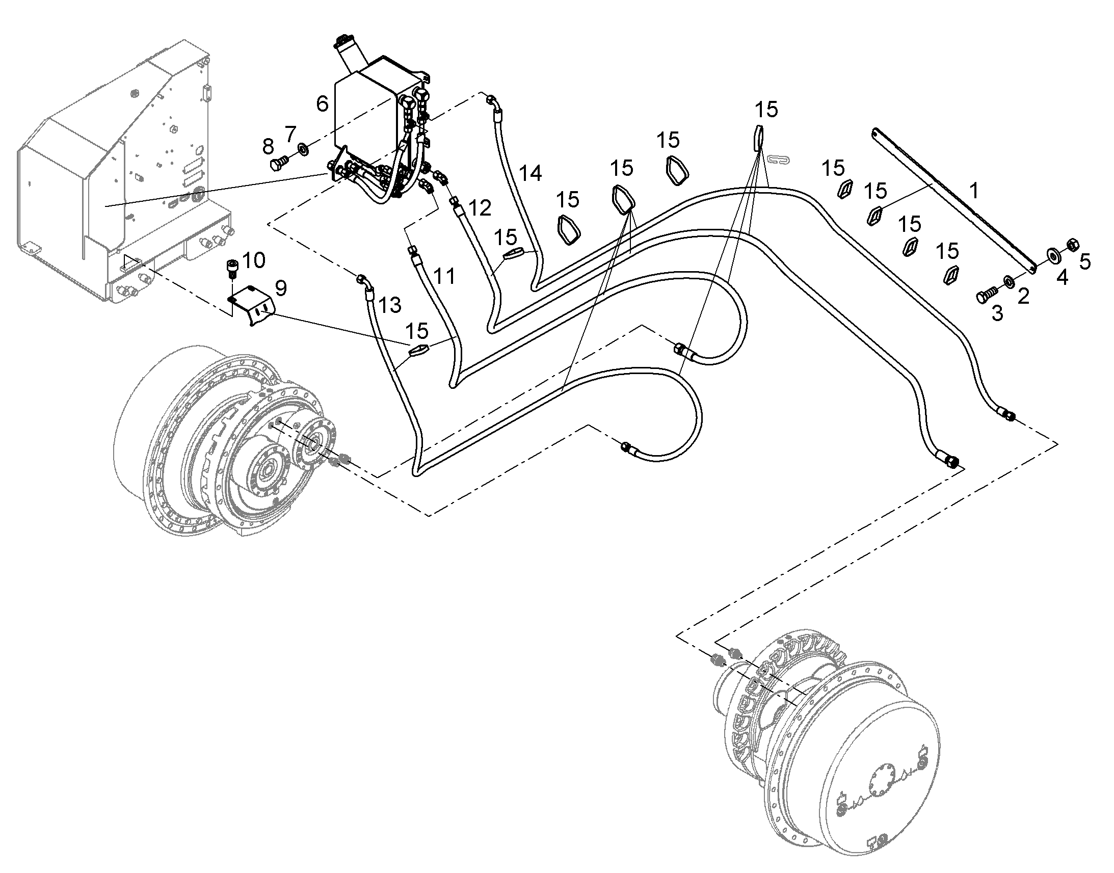 ШЛАНГ 12X2600 12234547 LIEBHERR