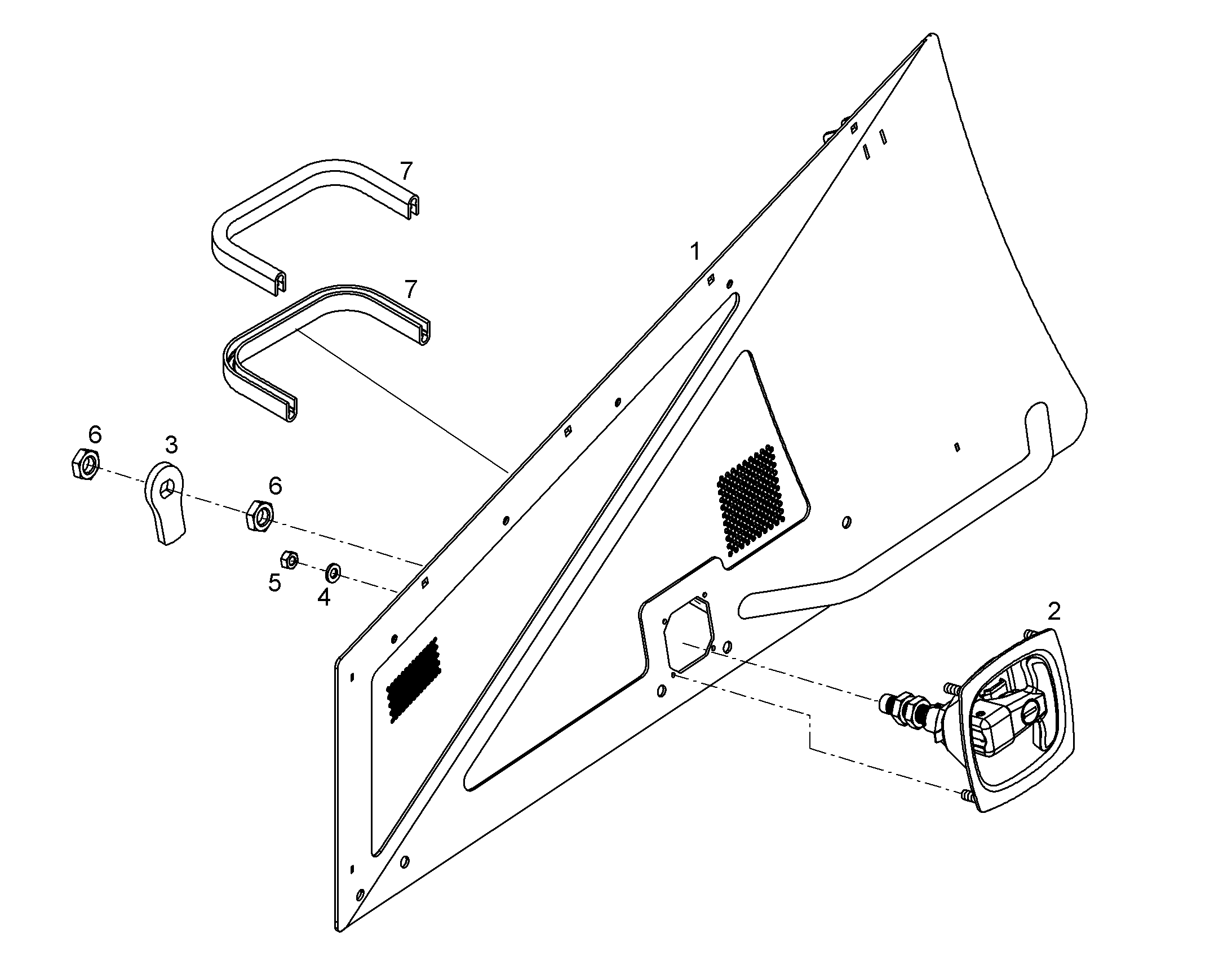 ДВЕРЬ ЛЕВАЯ 12817544 LIEBHERR