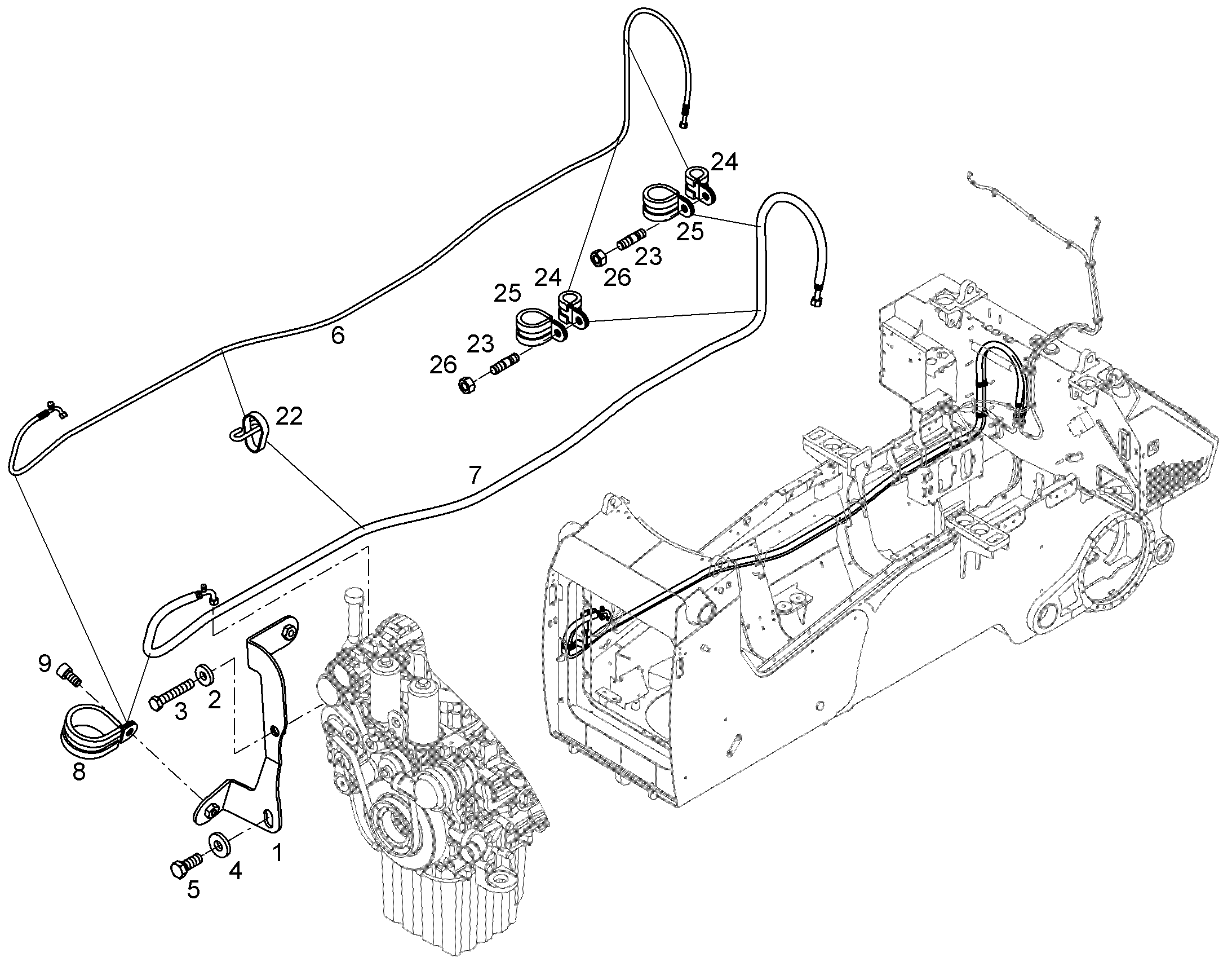 ШЛАНГ КОНДИЦИОНЕРА 10X4750 12586616 LIEBHERR