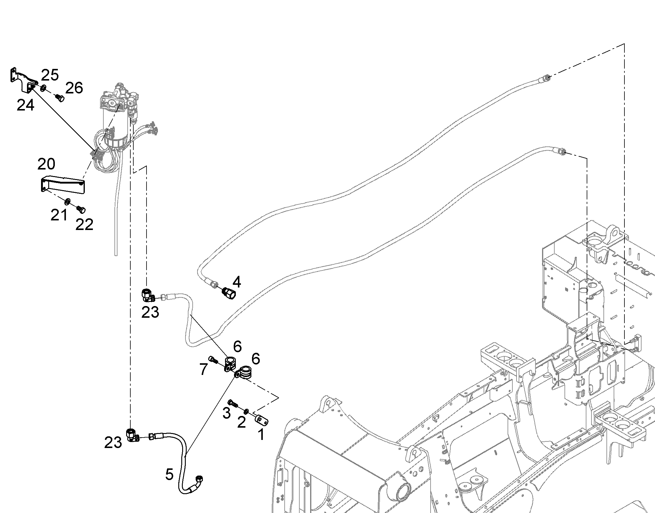 КОНСОЛЬ ФИЛЬТРА 12879983 LIEBHERR