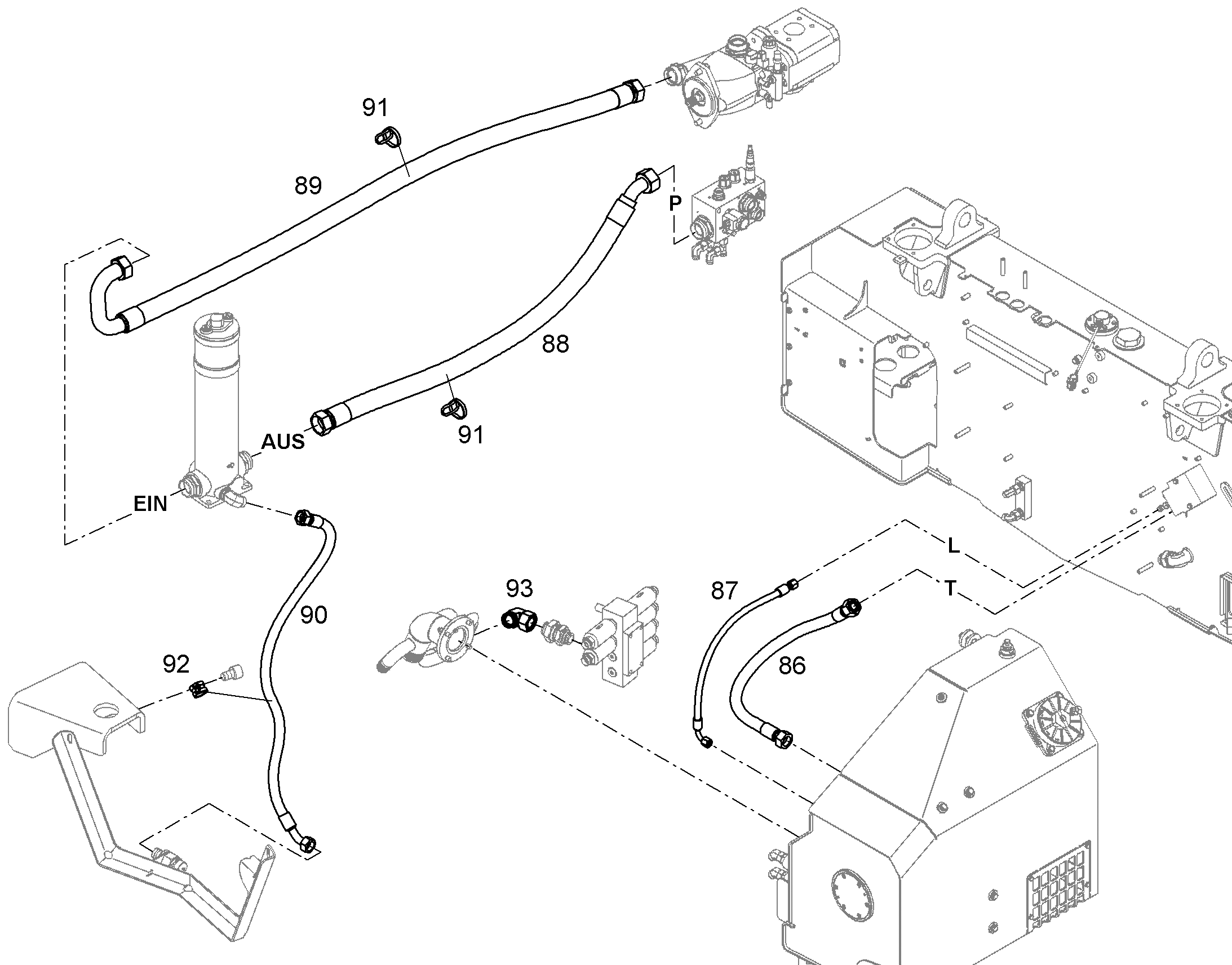 ШЛАНГ 20X750 12694028 LIEBHERR