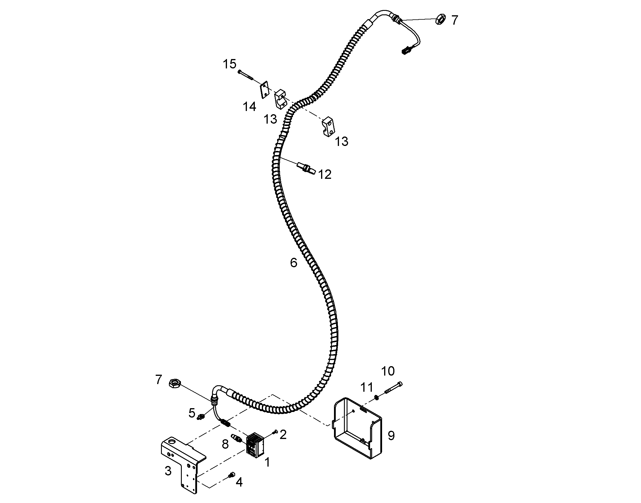CABLE PROTECTING 12825103 LIEBHERR
