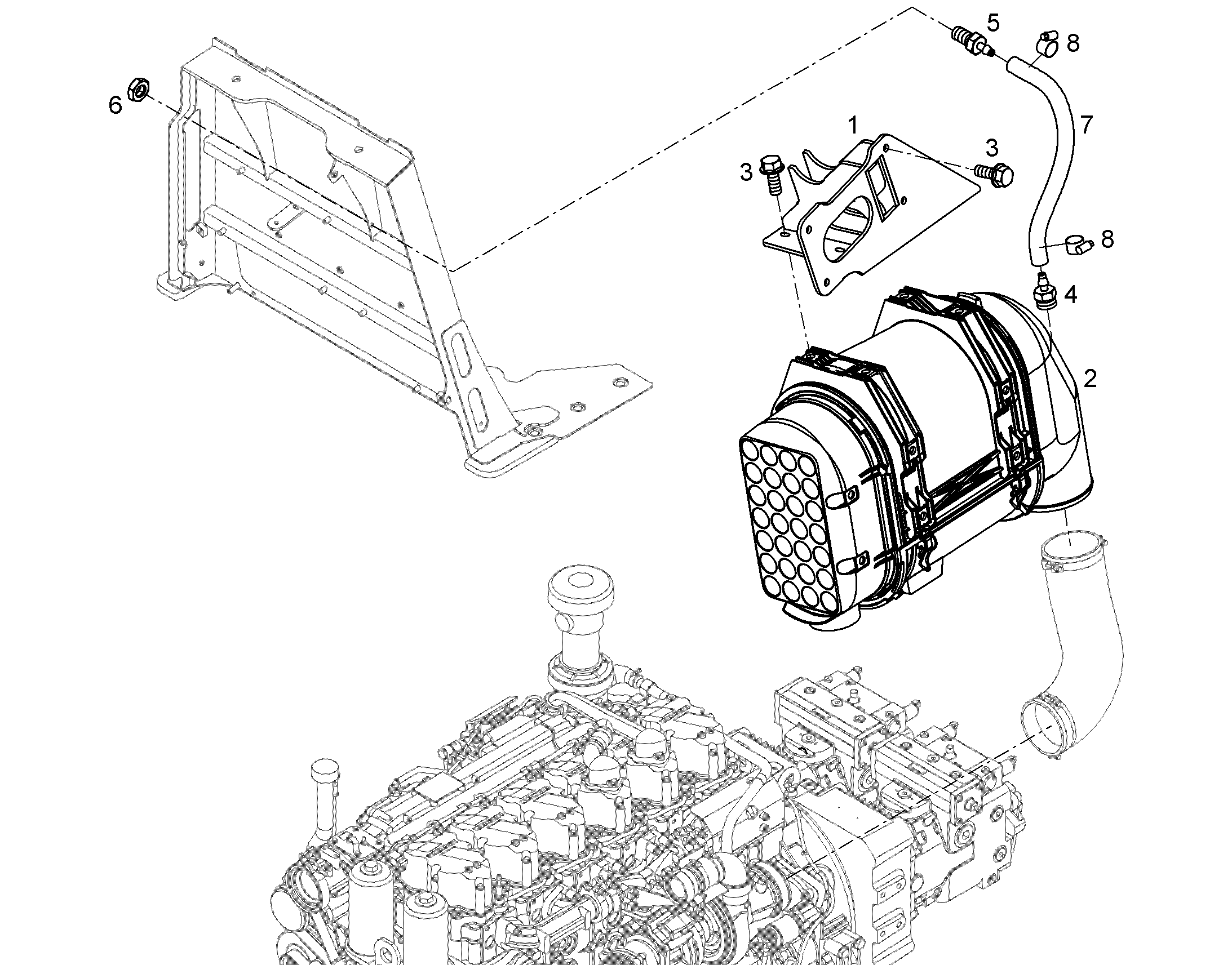 КОНСОЛЬ ФИЛЬТРА 12815899 LIEBHERR
