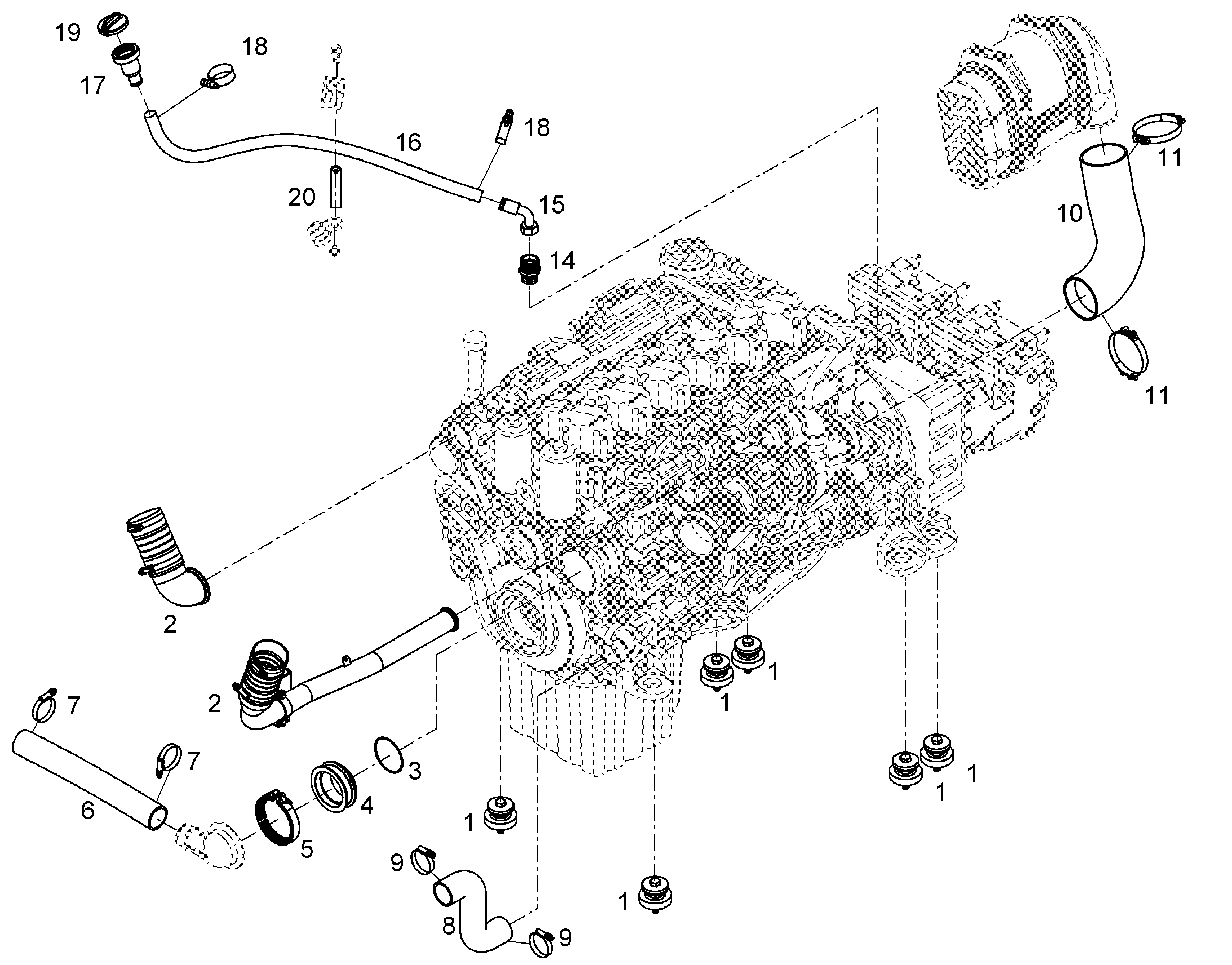 ШЛАНГ 127X564,5 12570550 LIEBHERR