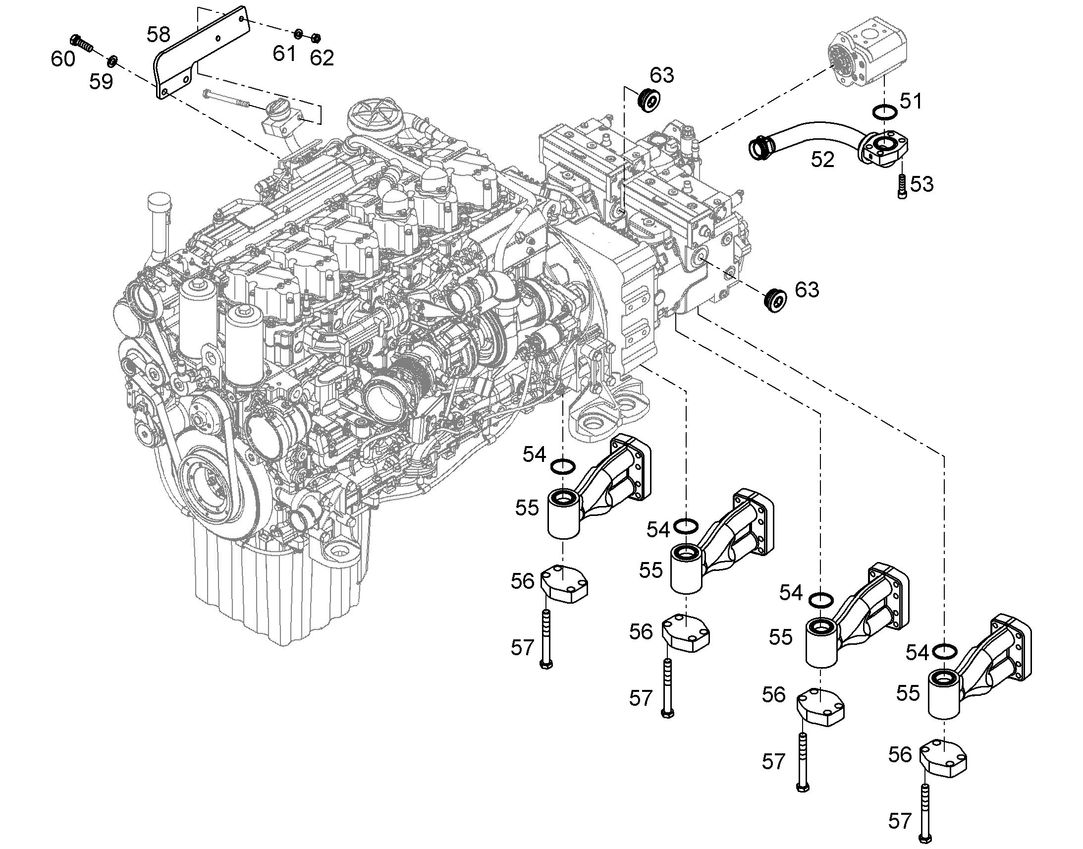 ФЛАНЕЦ SAE 1 1/2 C.62 12592002 LIEBHERR