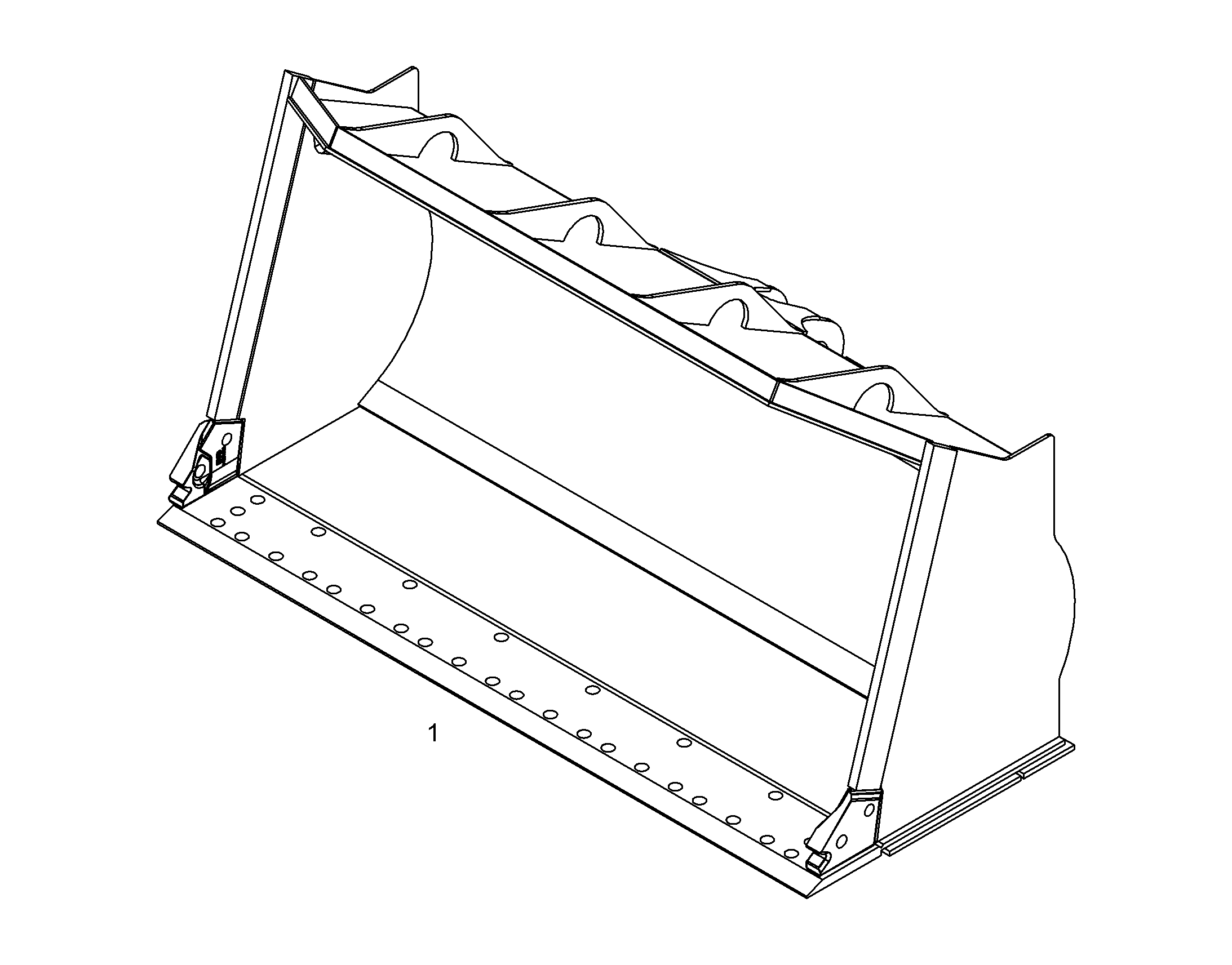 КОВШ ГРУЗОВОЙ 2500mm 2,3m³ 12571663 LIEBHERR