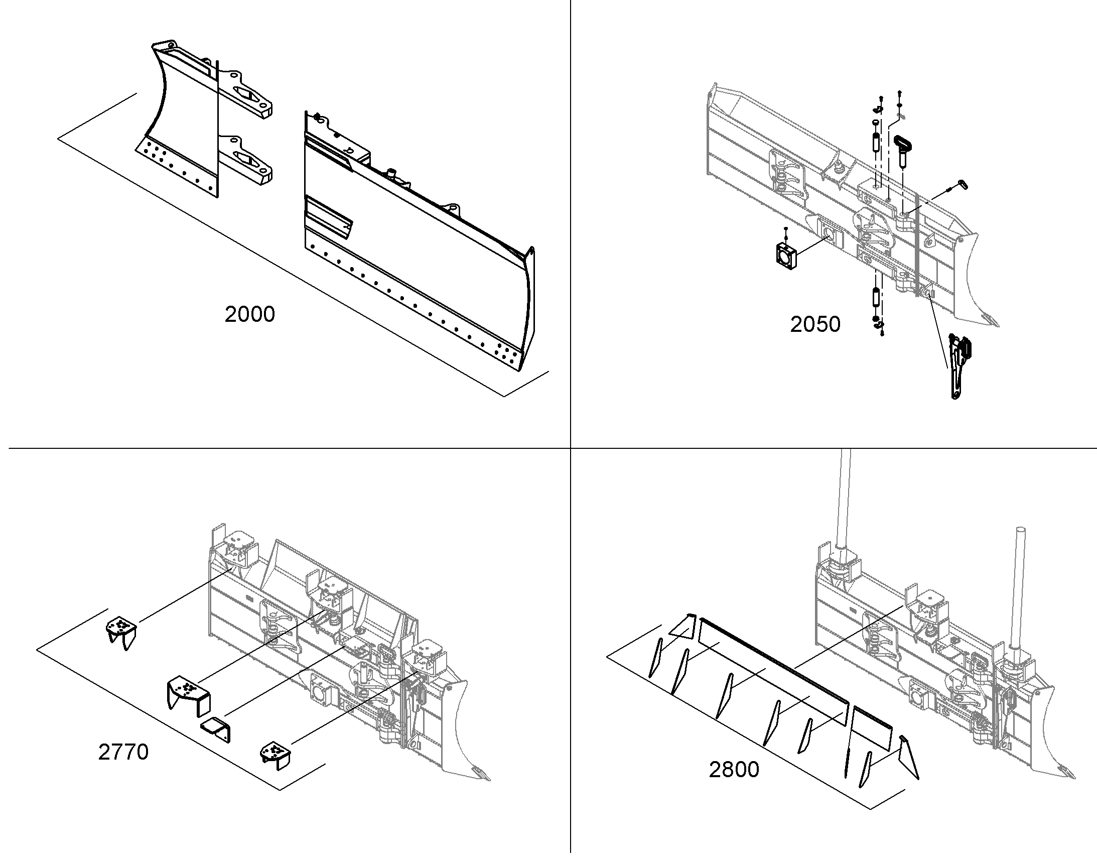 СТАЛЬНЫЕ ЭЛЕМЕНТЫ НОЖА 12508458 LIEBHERR