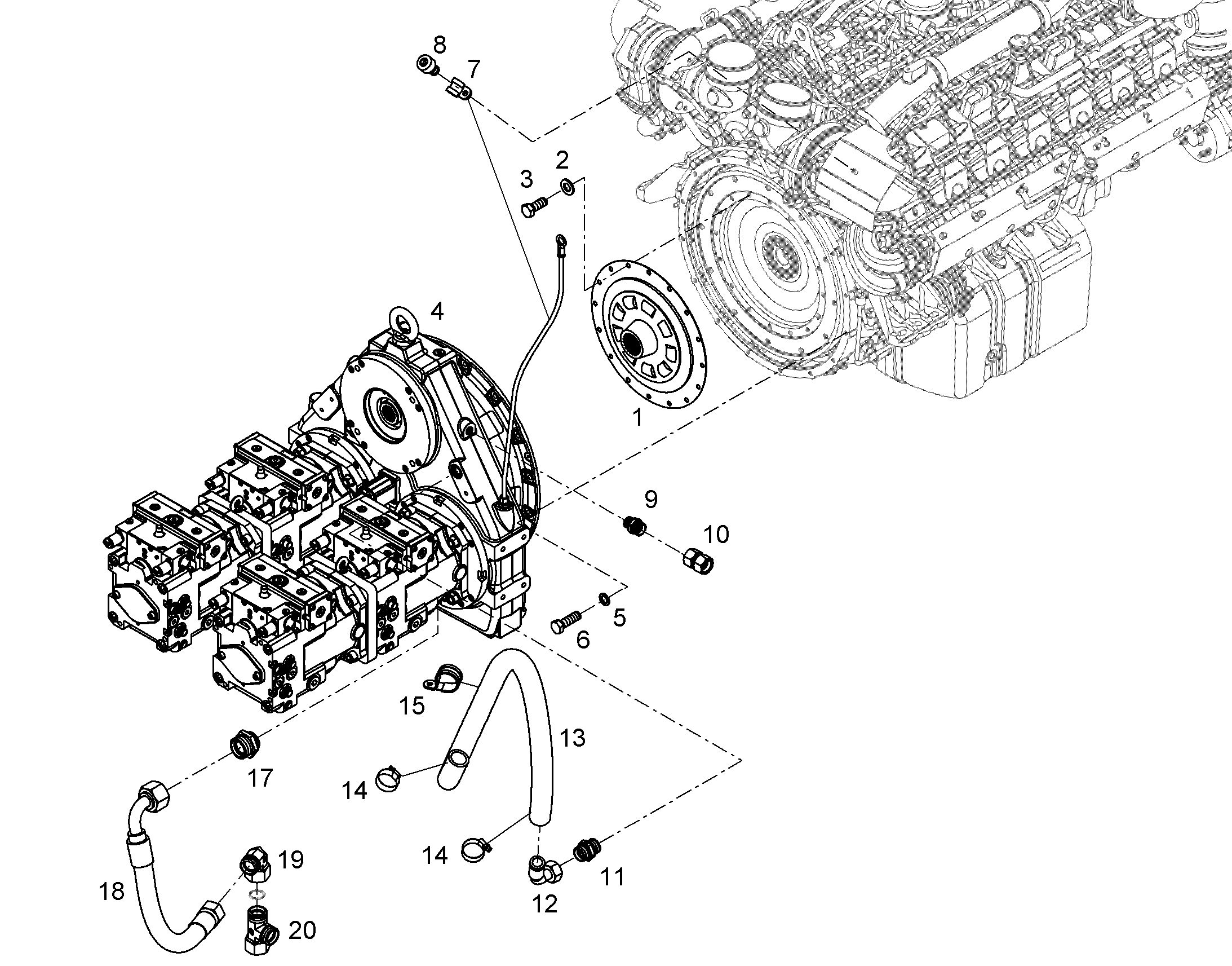 АГРЕГАТ МНОГОКОНТУРНЫЙ 12980452 LIEBHERR