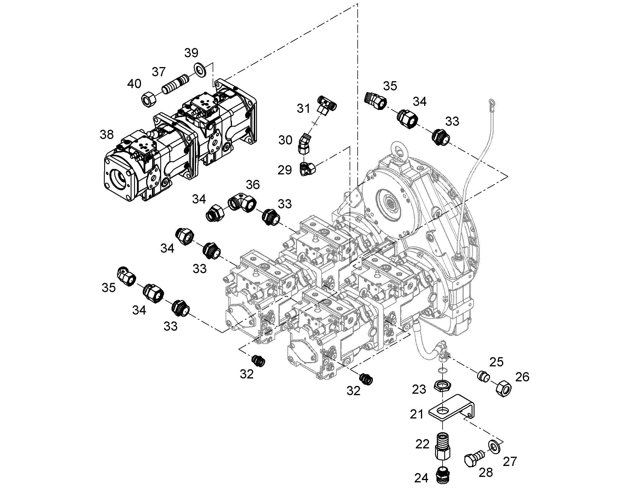 НАСОС СДВОЕННЫЙ A11+A11 190+190cm³/U 12263567 LIEBHERR