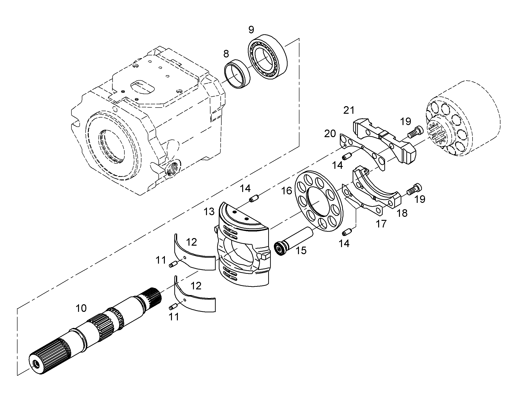 КОЛЬЦО ВРАЩАЮЩЕЕСЯ 10038989 LIEBHERR