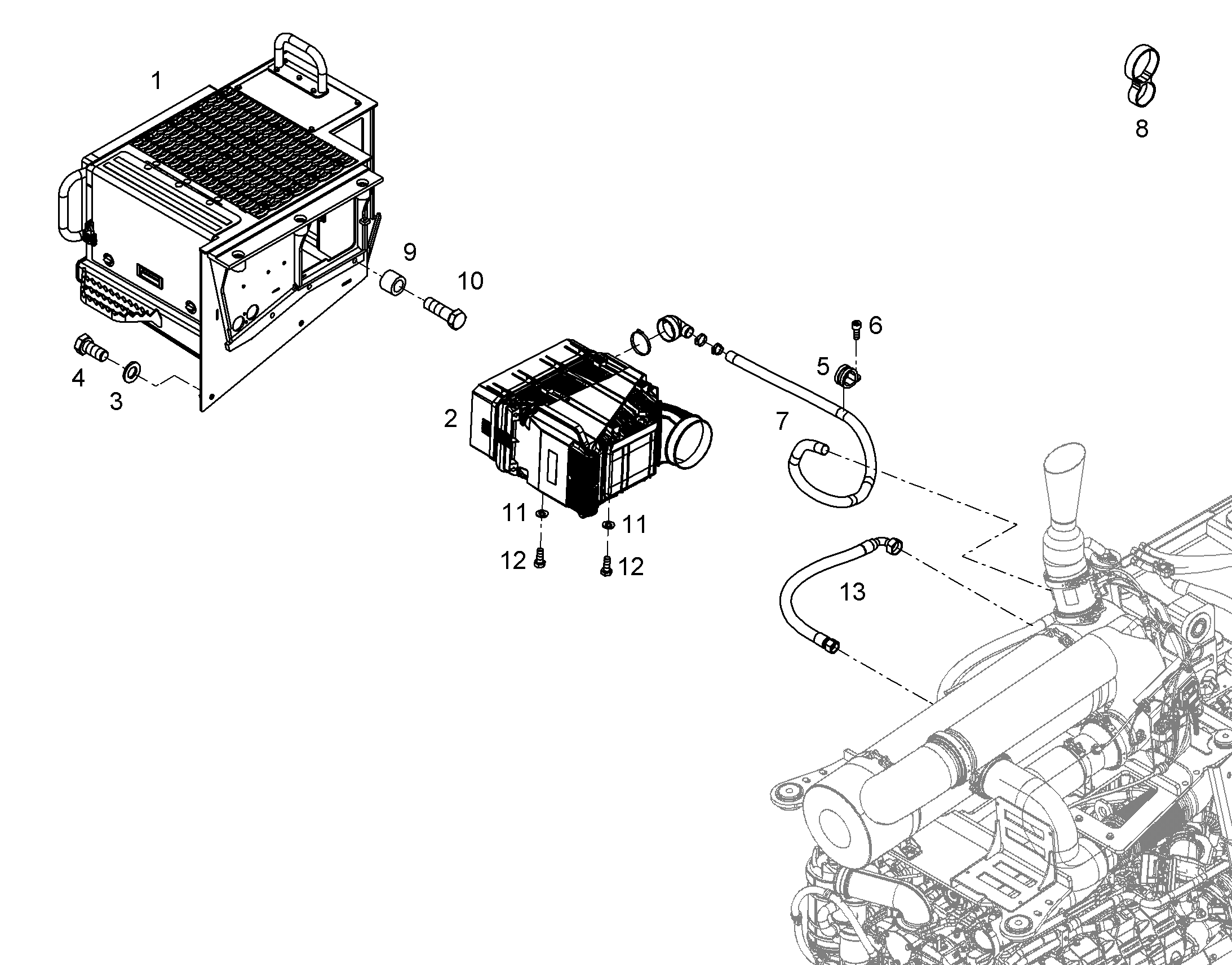 ПОДНОЖКА ПРАВАЯ В СБОРЕ 12912569 LIEBHERR