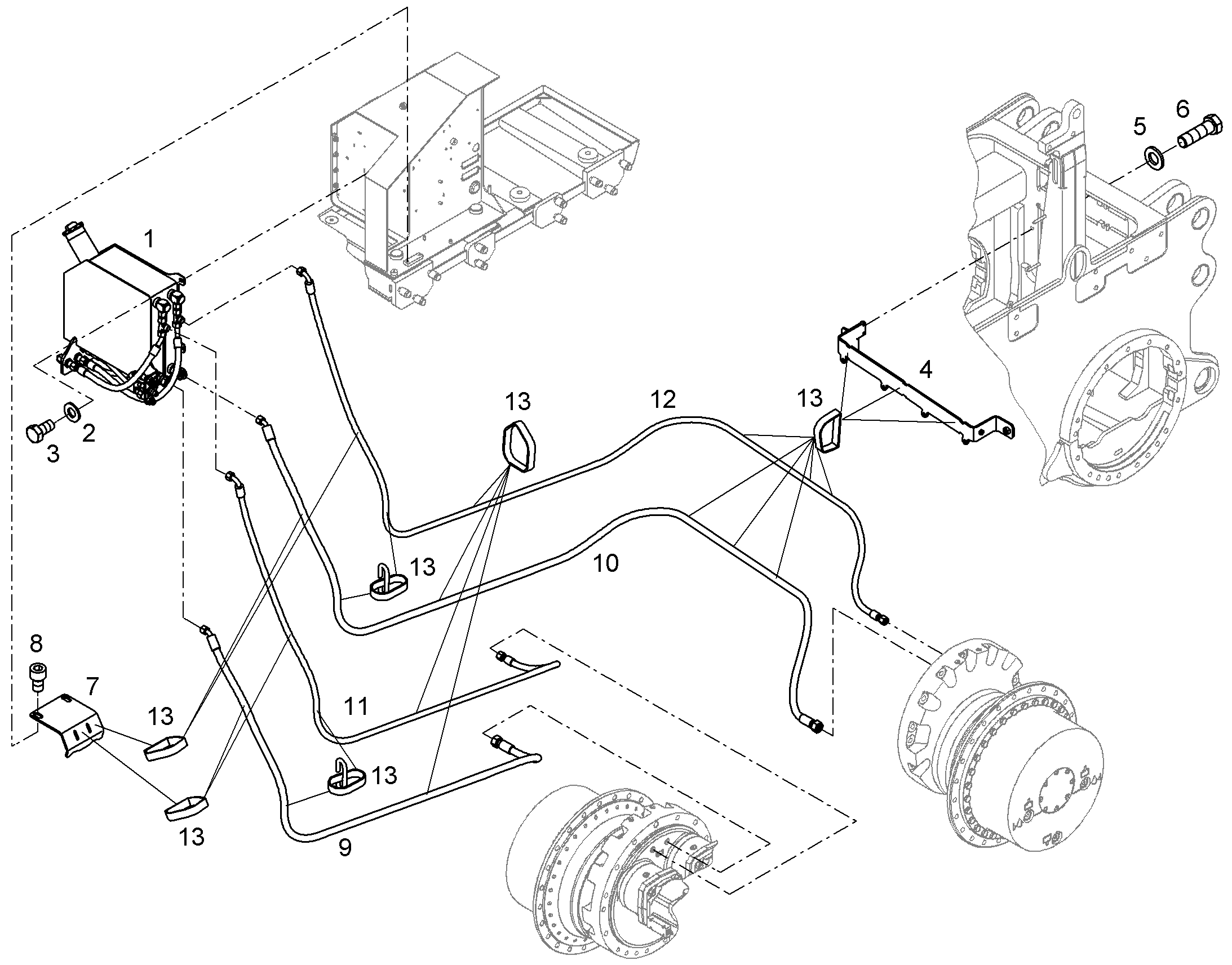 ШЛАНГ 12X3100 12694176 LIEBHERR