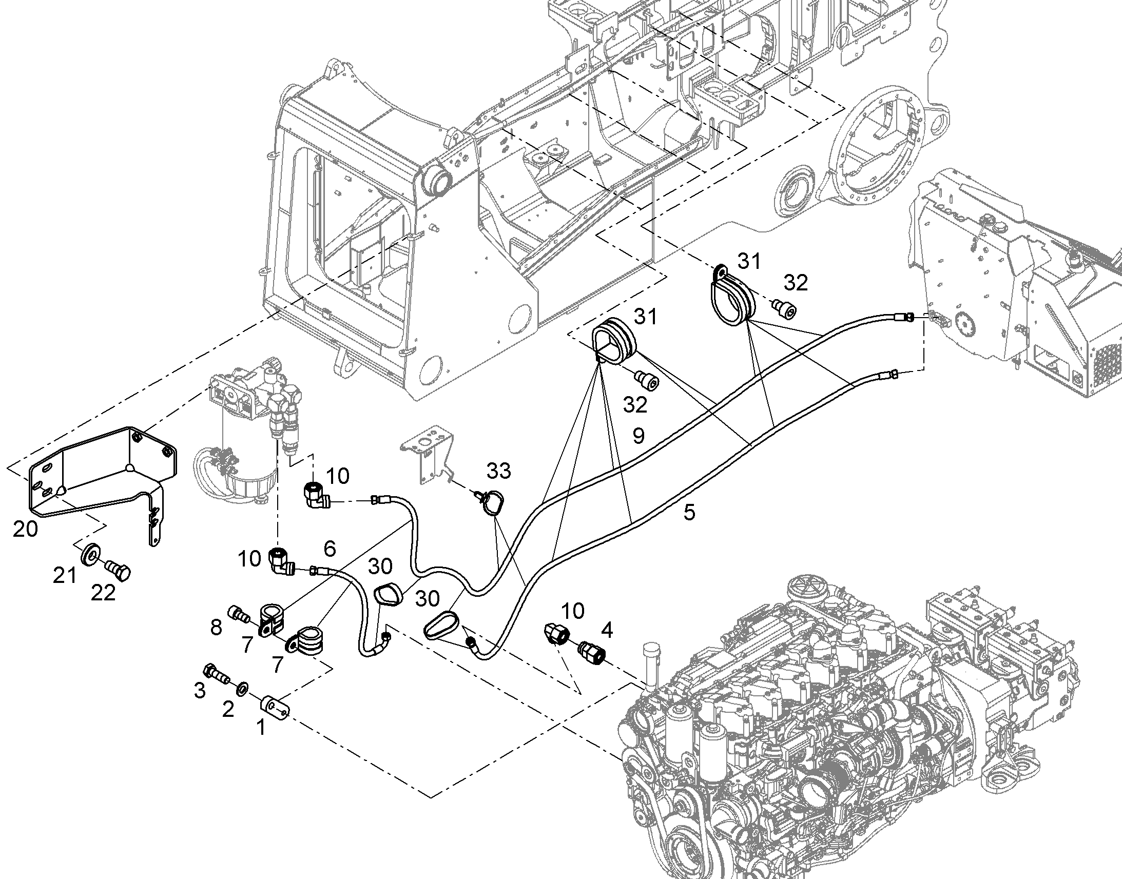 КОНСОЛЬ ФИЛЬТРА 12829439 LIEBHERR