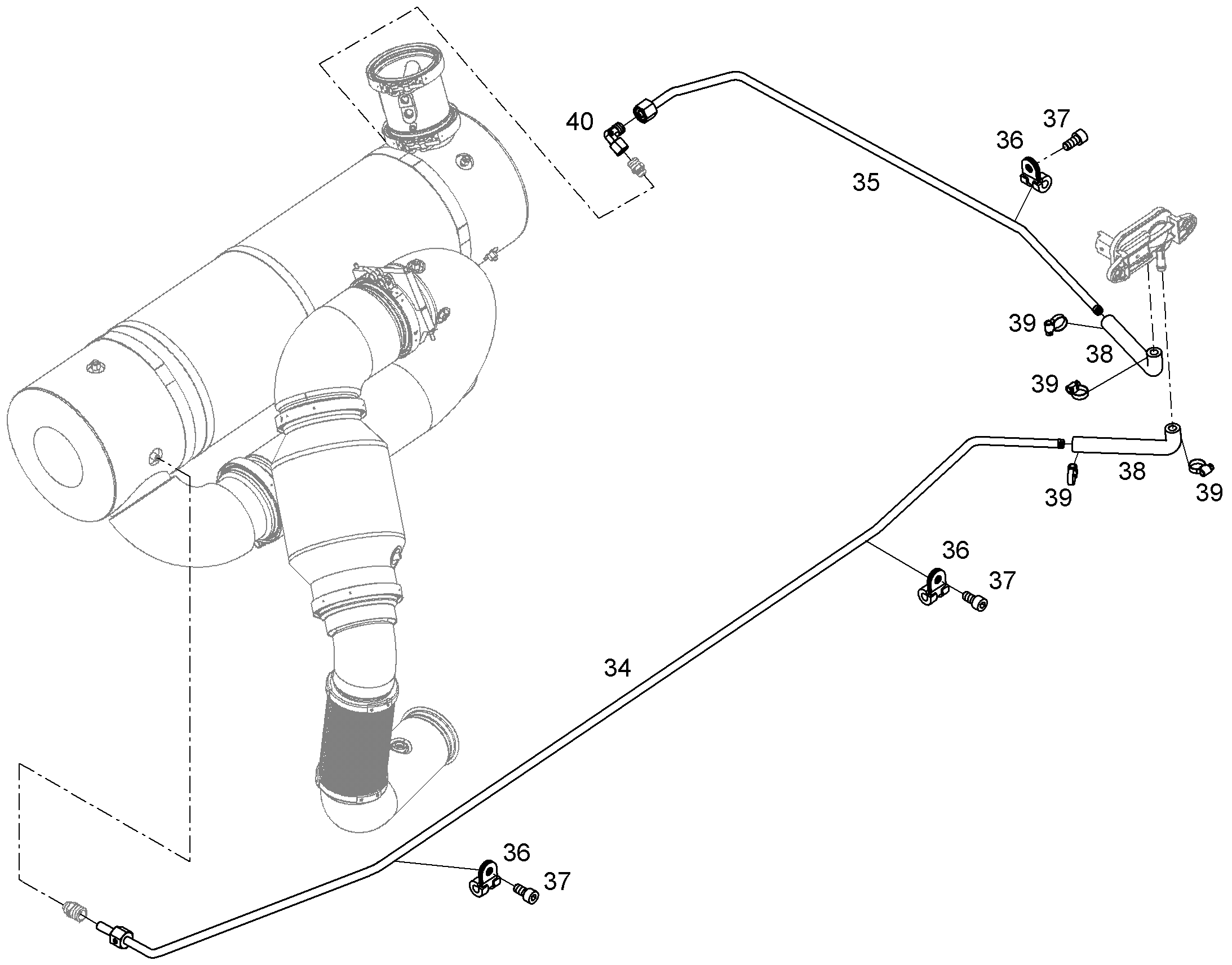 ЛИНИЯ ИЗМЕРЕНИЯ ДАВЛЕНИЯ 8X1 12918971 LIEBHERR
