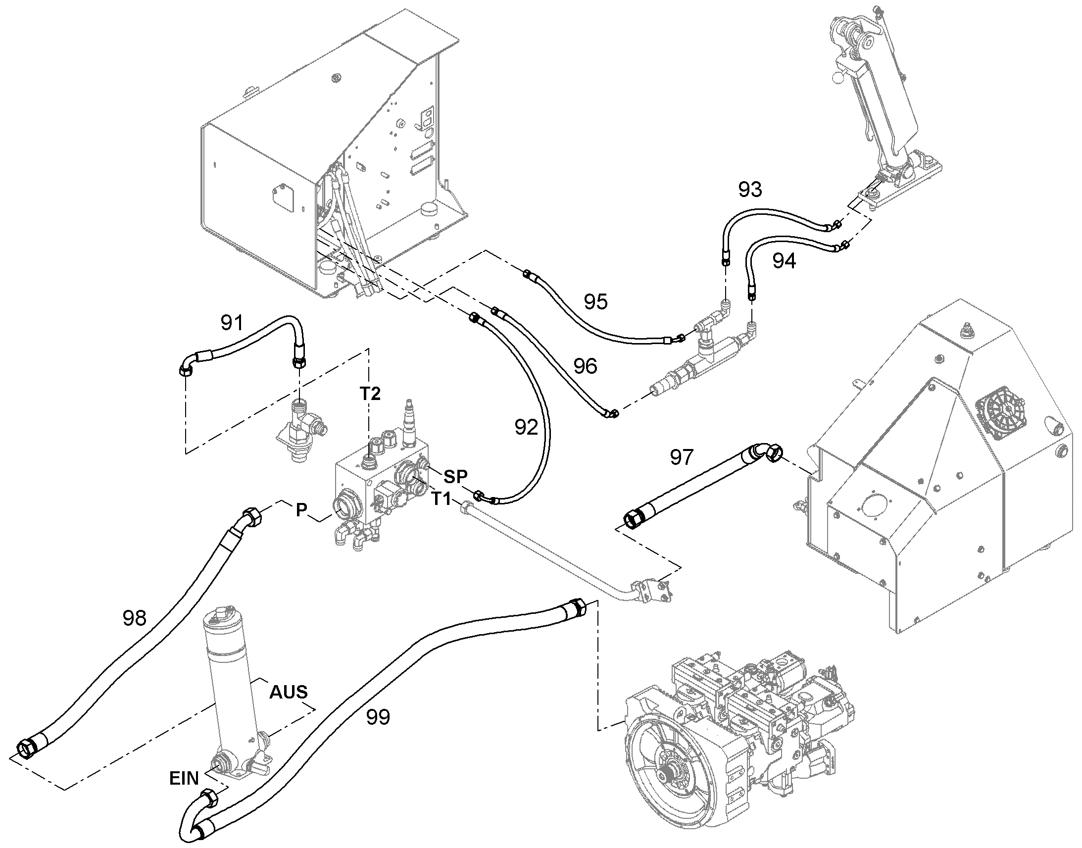 ШЛАНГ 25X550 11006594 LIEBHERR