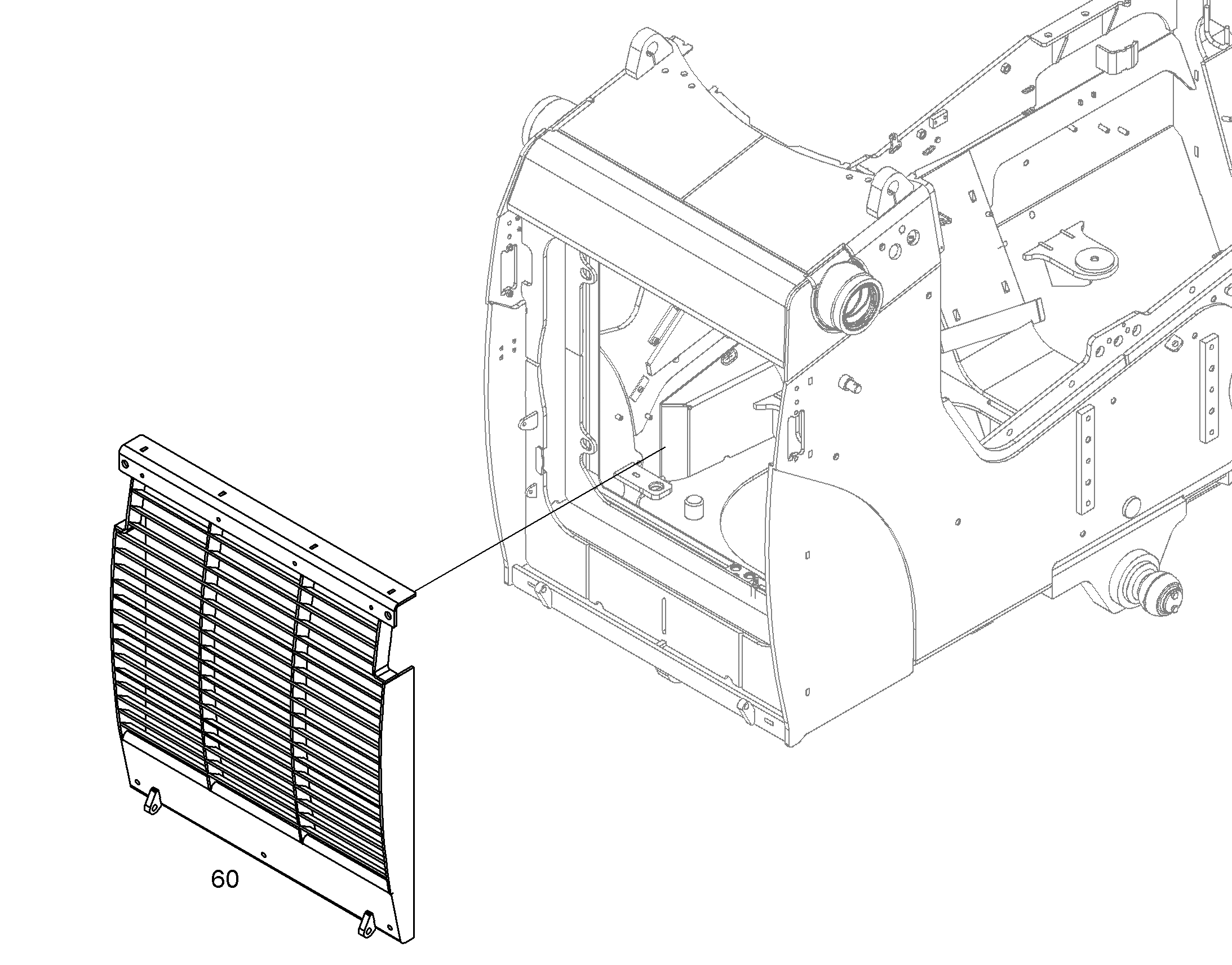 РЕШЕТКА РАДИАТОРА 12867918 LIEBHERR