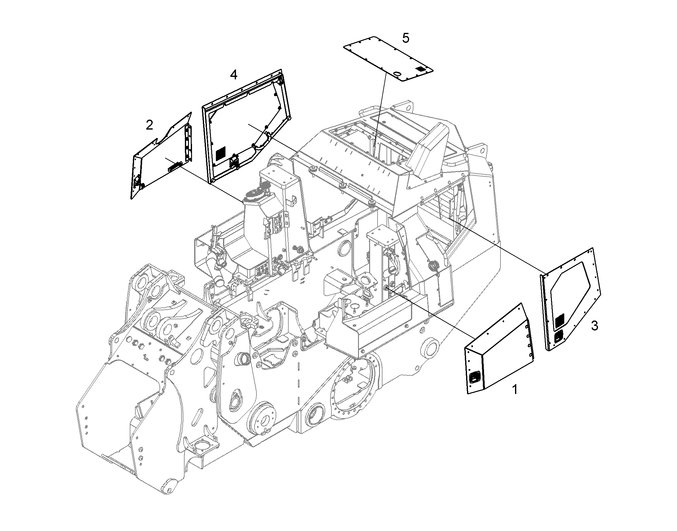 ДВЕРЬ ЛЕВАЯ В СБОРЕ 13446922 LIEBHERR