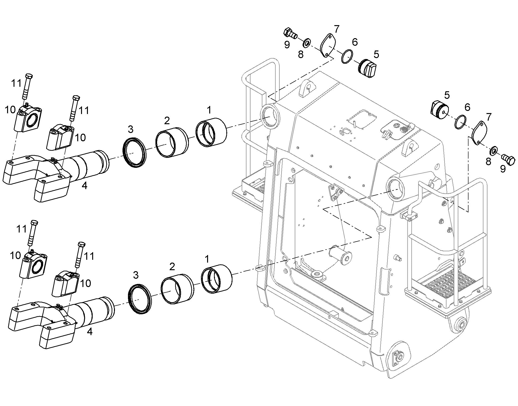 BEARING EYE CPL 12548092 LIEBHERR