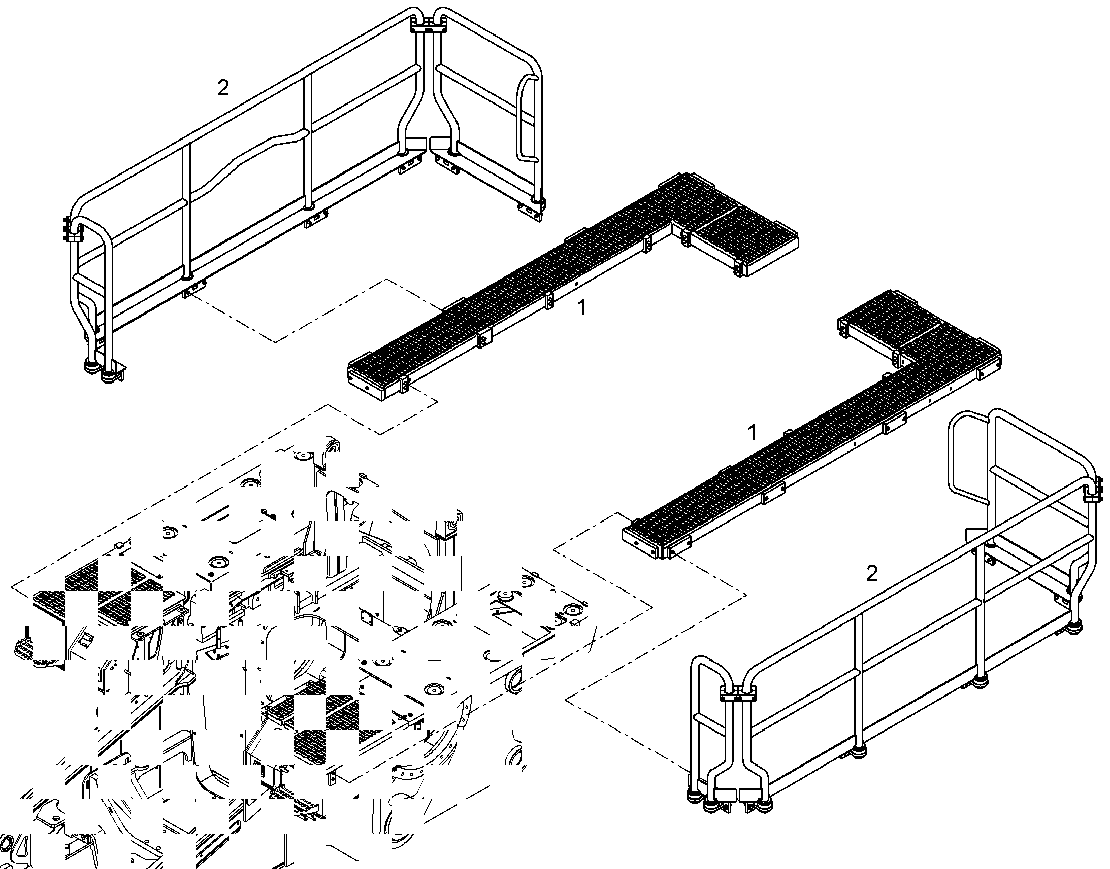 МОНТАЖ ПЛАТФОРМЫ 12464649 LIEBHERR