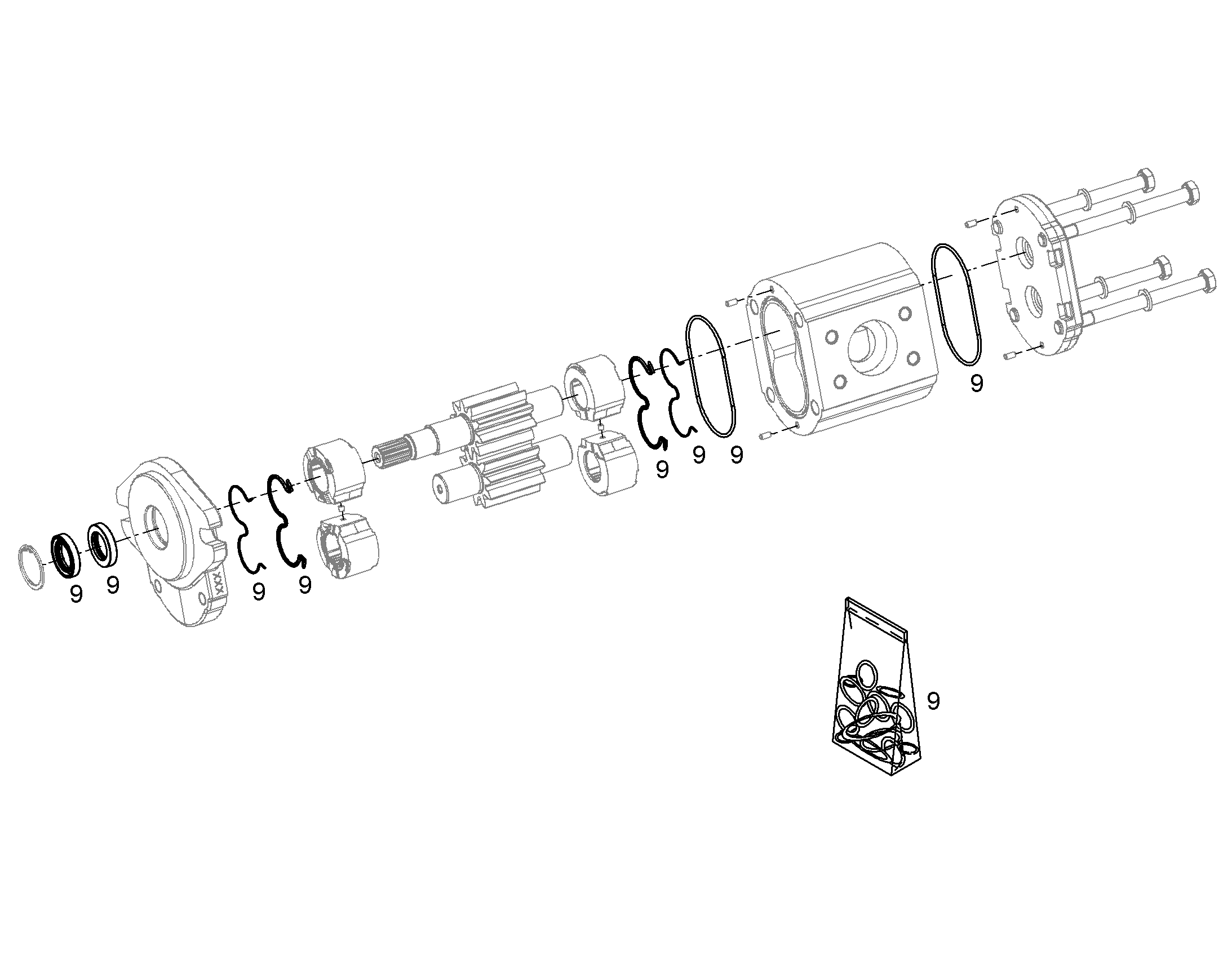 КОМПЛЕКТ УПЛОТНЕНИЙ 12271594 LIEBHERR
