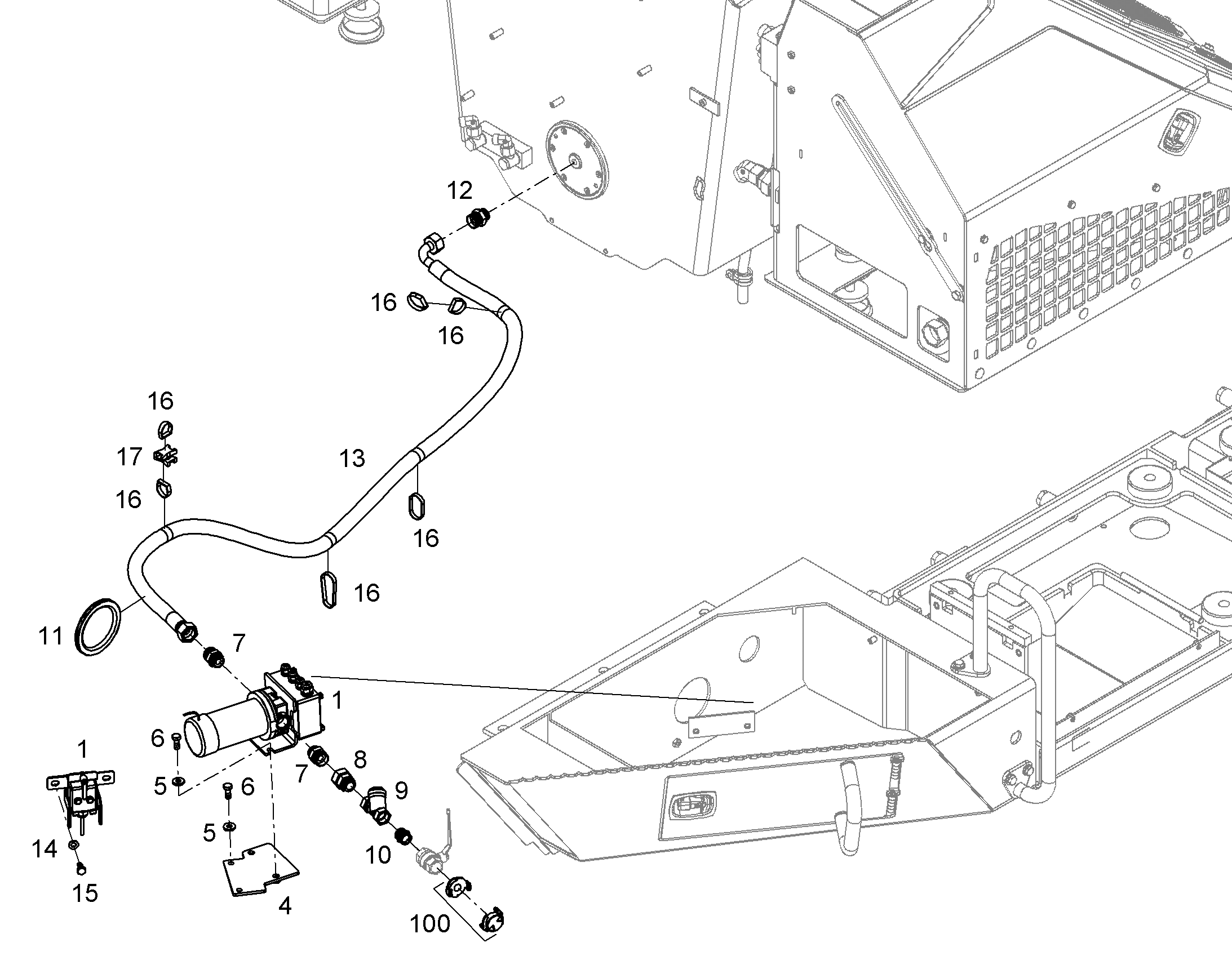 ШЛАНГ 20X2000 12696248 LIEBHERR