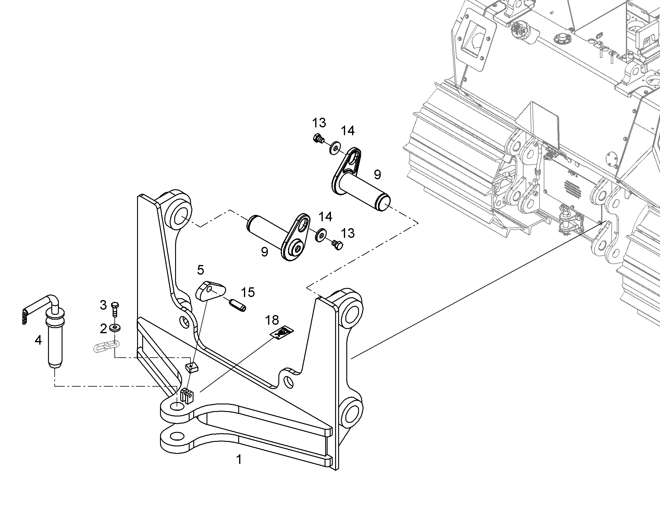 СТОЙКА ПОДШИПНИКА 12862340 LIEBHERR
