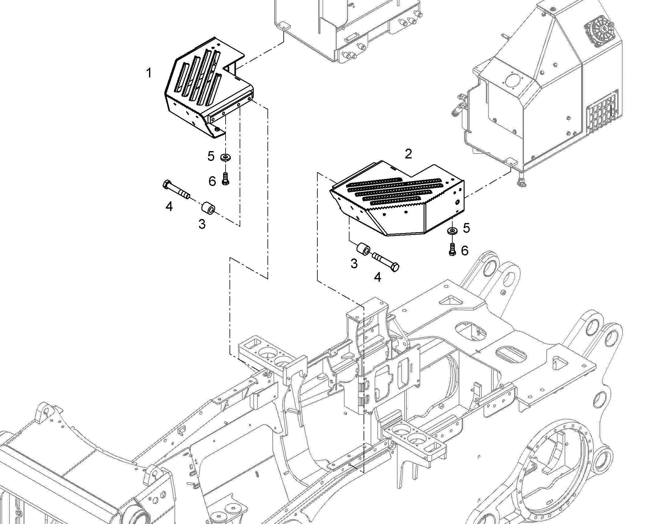 ПОДНОЖКА ЛЕВАЯ 13475629 LIEBHERR