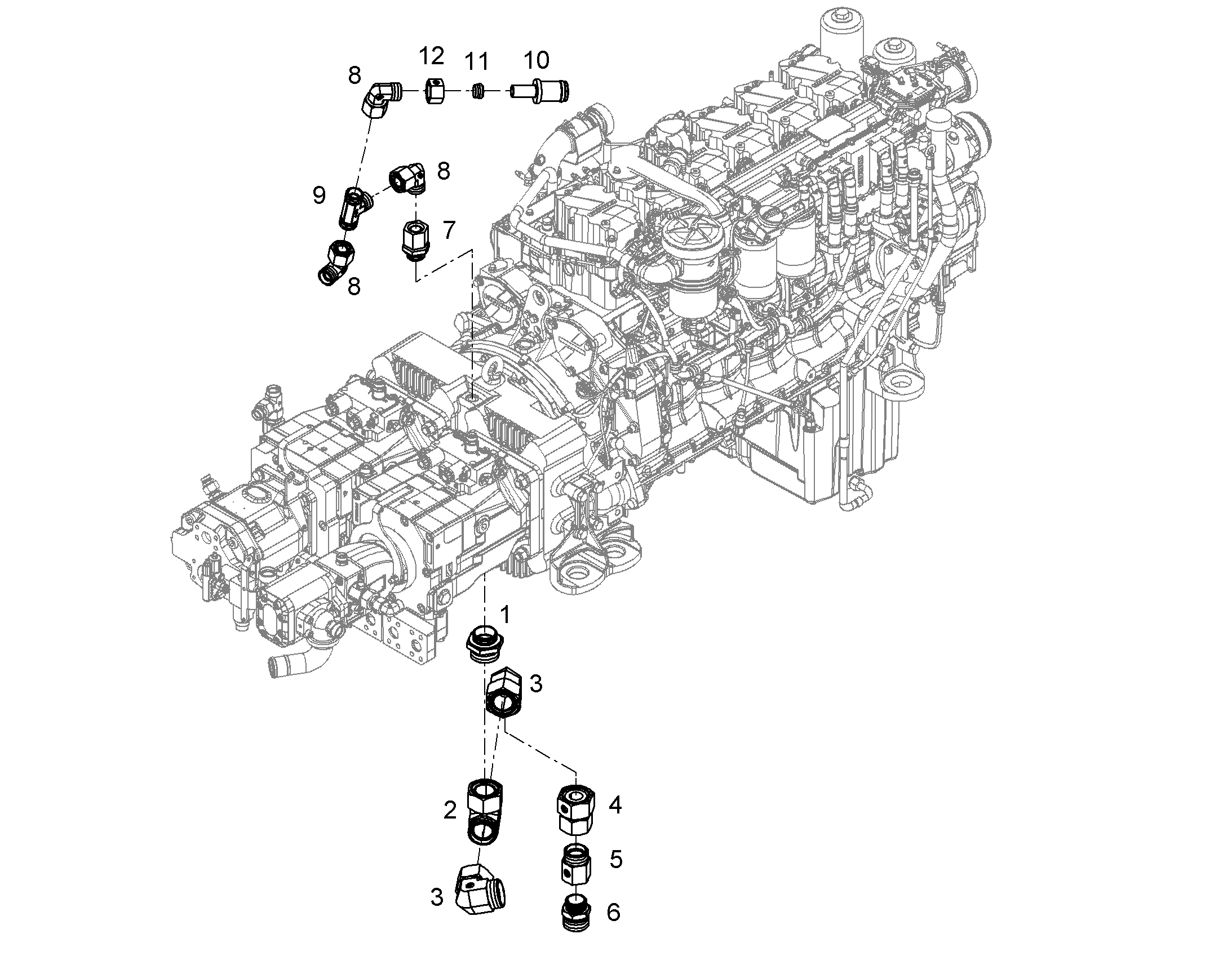 НАКОНЕЧНИК ШЛАНГОВЫЙ DN25 C22 13405050 LIEBHERR