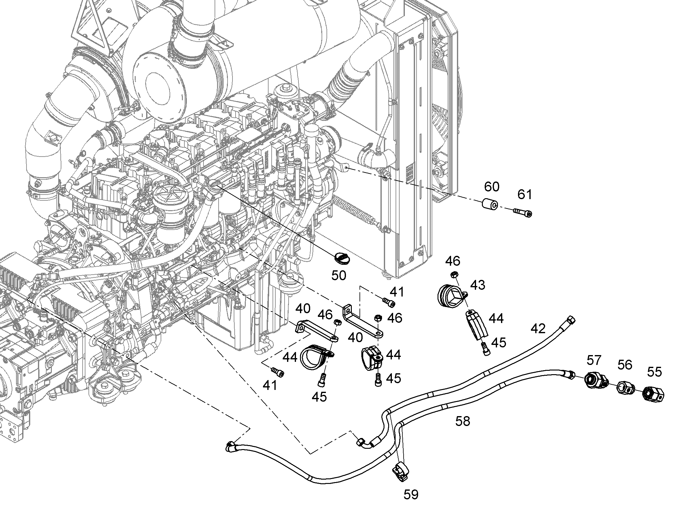 ЗАПОРНОЕ УСТРОЙСТВО БАКА d=40 12101552 LIEBHERR