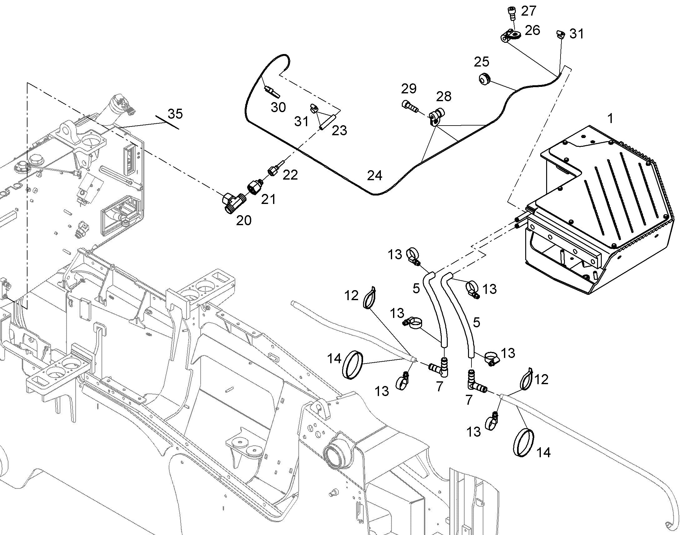 ШЛАНГОВЫЙ СОЕДИНИТЕЛЬНЫЙ ЭЛЕМЕ 12697388 LIEBHERR