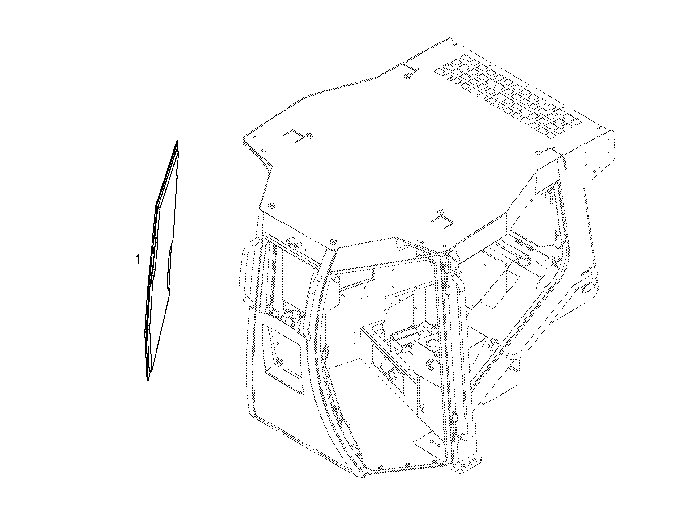 ИЗОЛИРУЮЩЕЕ СТЕКЛО ДВЕРИ 12991450 LIEBHERR