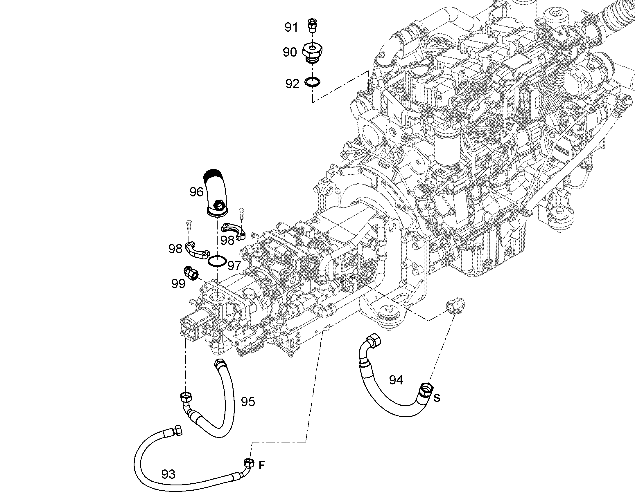 ФИТИНГИ ШЛАНГОВЫЕ DN76 12234107 LIEBHERR