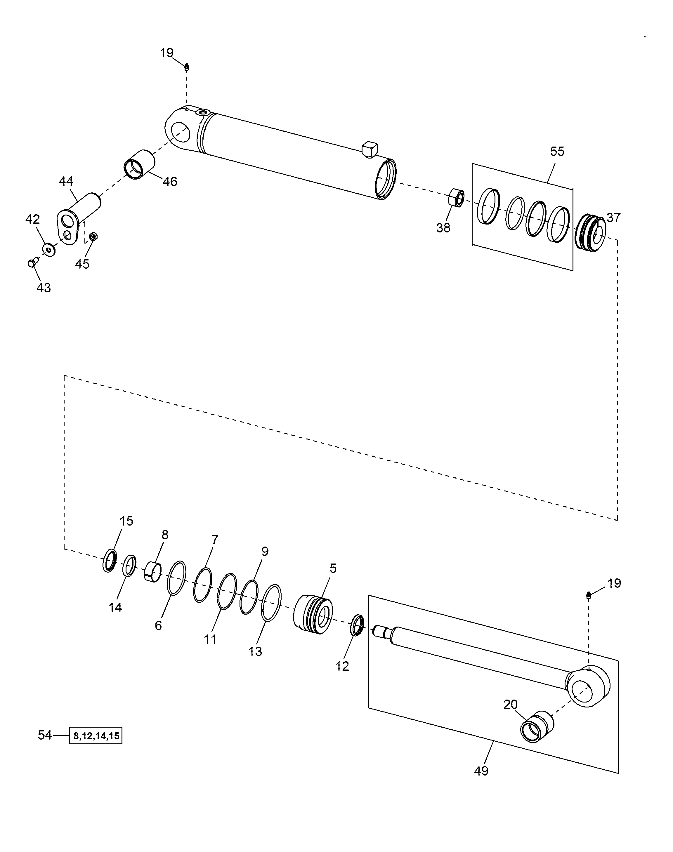 КОМПЛЕКТ УПЛОТНЕНИЙ 11490824 LIEBHERR