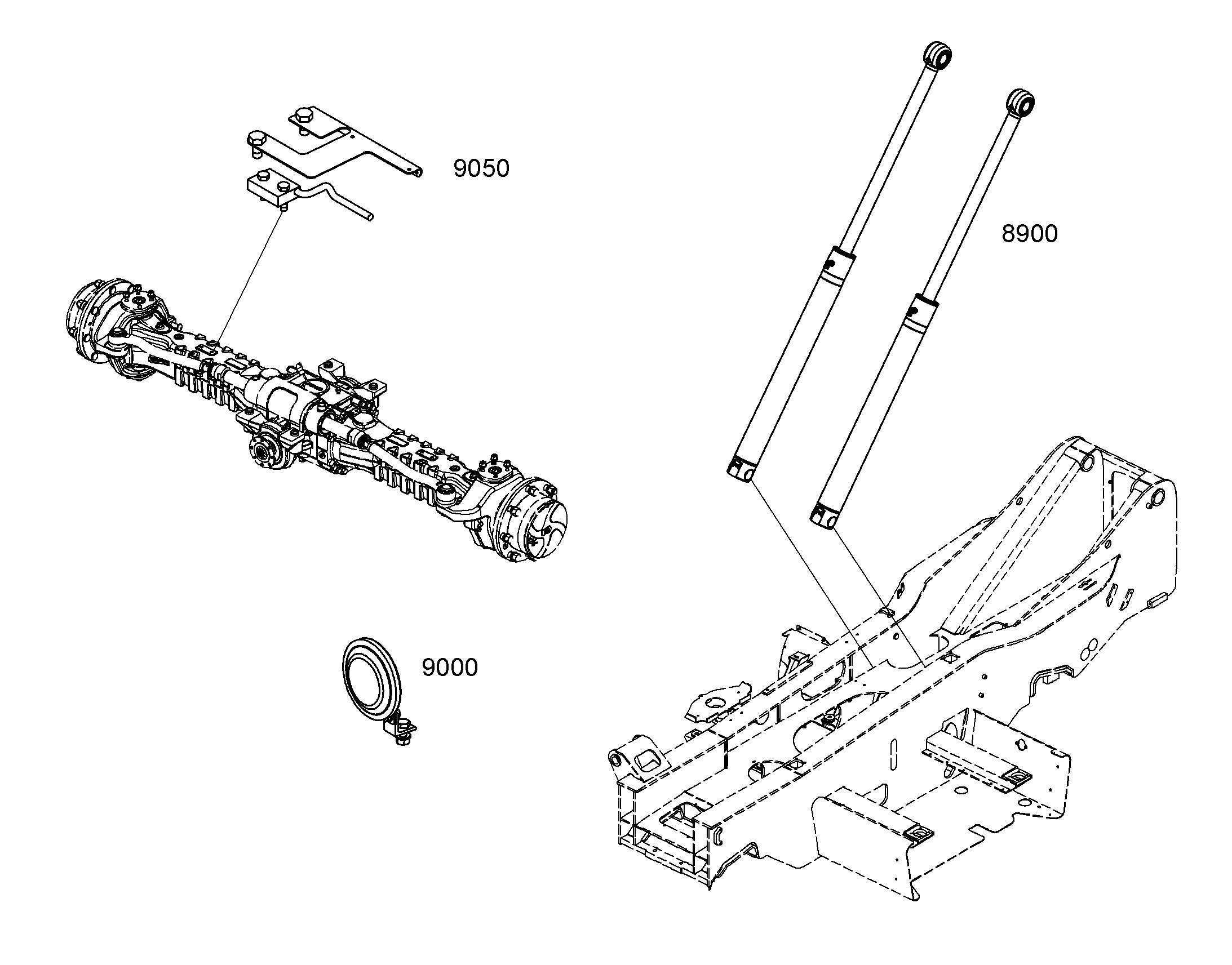 МОНТАЖ ПОДЪЕМНОГО ЦИЛИНДРА 9717773 LIEBHERR