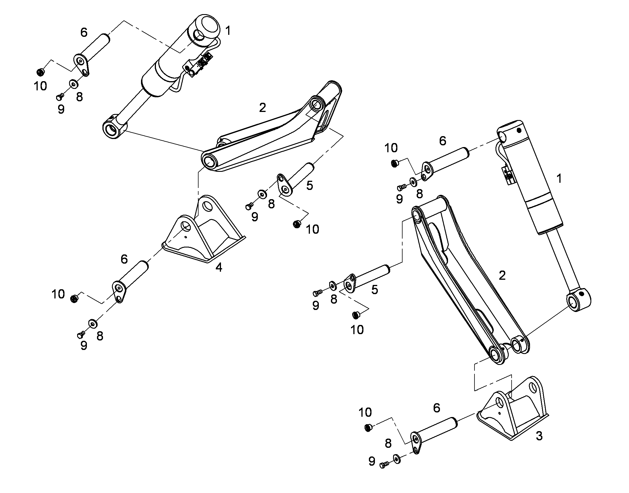 ОПОРНЫЕ ЛАПЫ СЛЕВА 9407758 LIEBHERR
