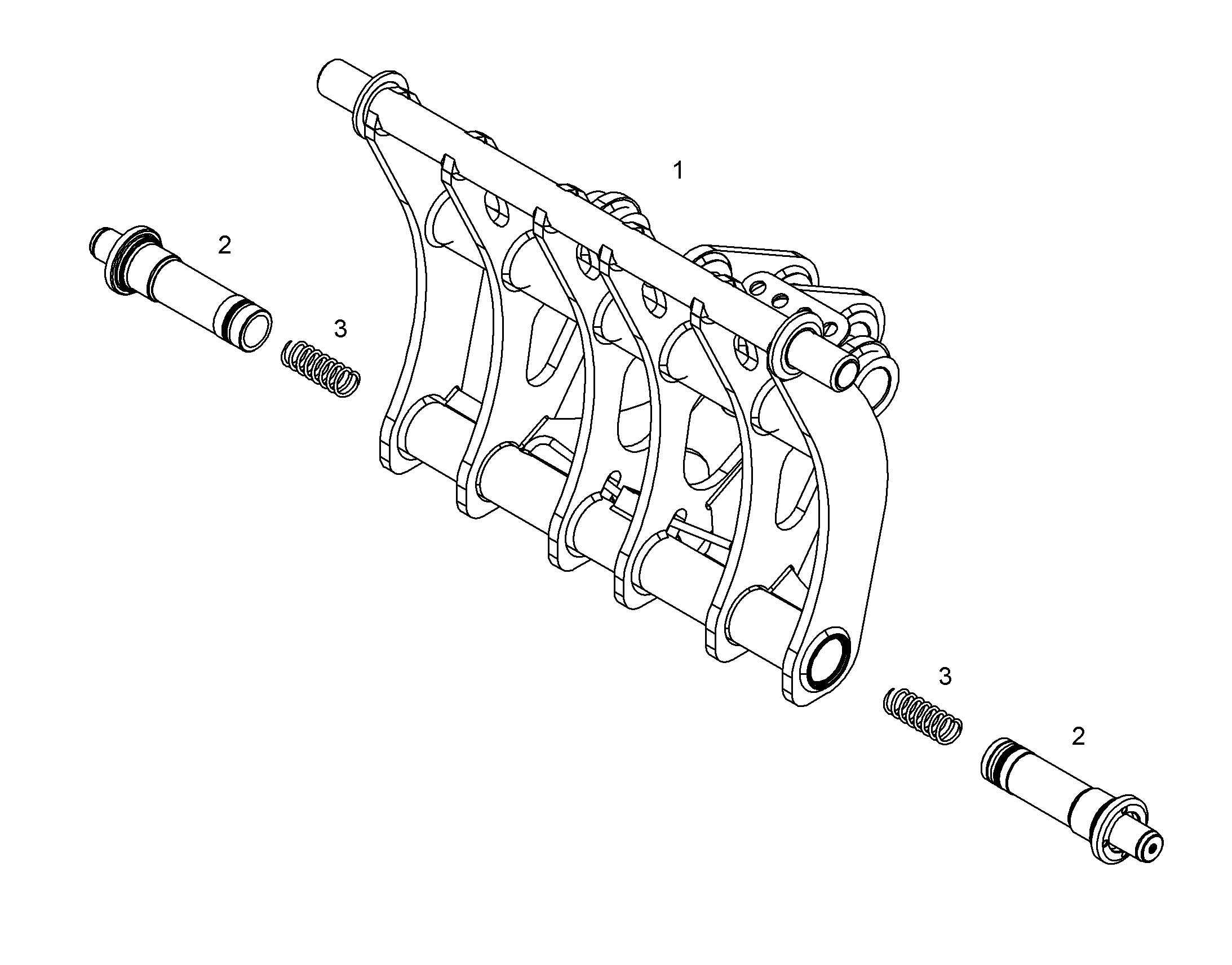 Прижимная пружина 5X40X140 10007420 LIEBHERR
