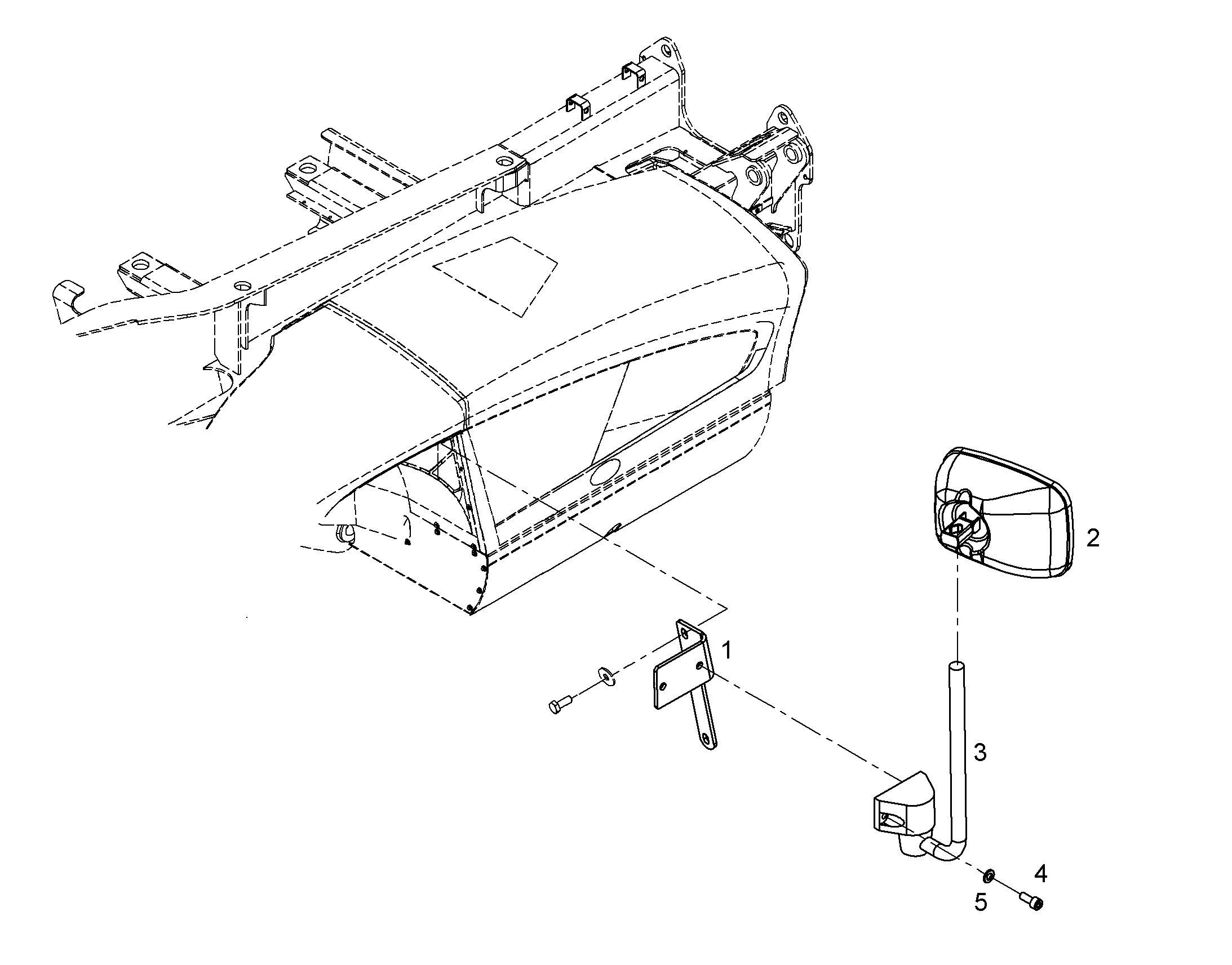 ШТАНГА ДЛЯ ЗЕРКАЛА 10300677 LIEBHERR