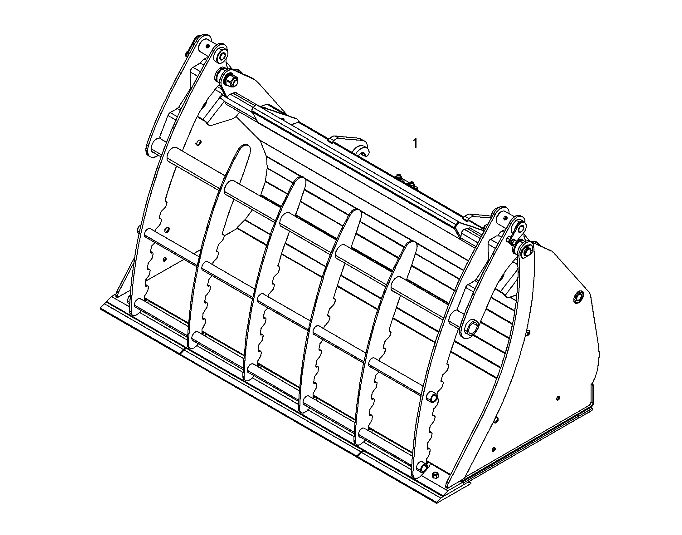 КОВШ LIEBHERR 2490mm 2m³ 10220964 LIEBHERR