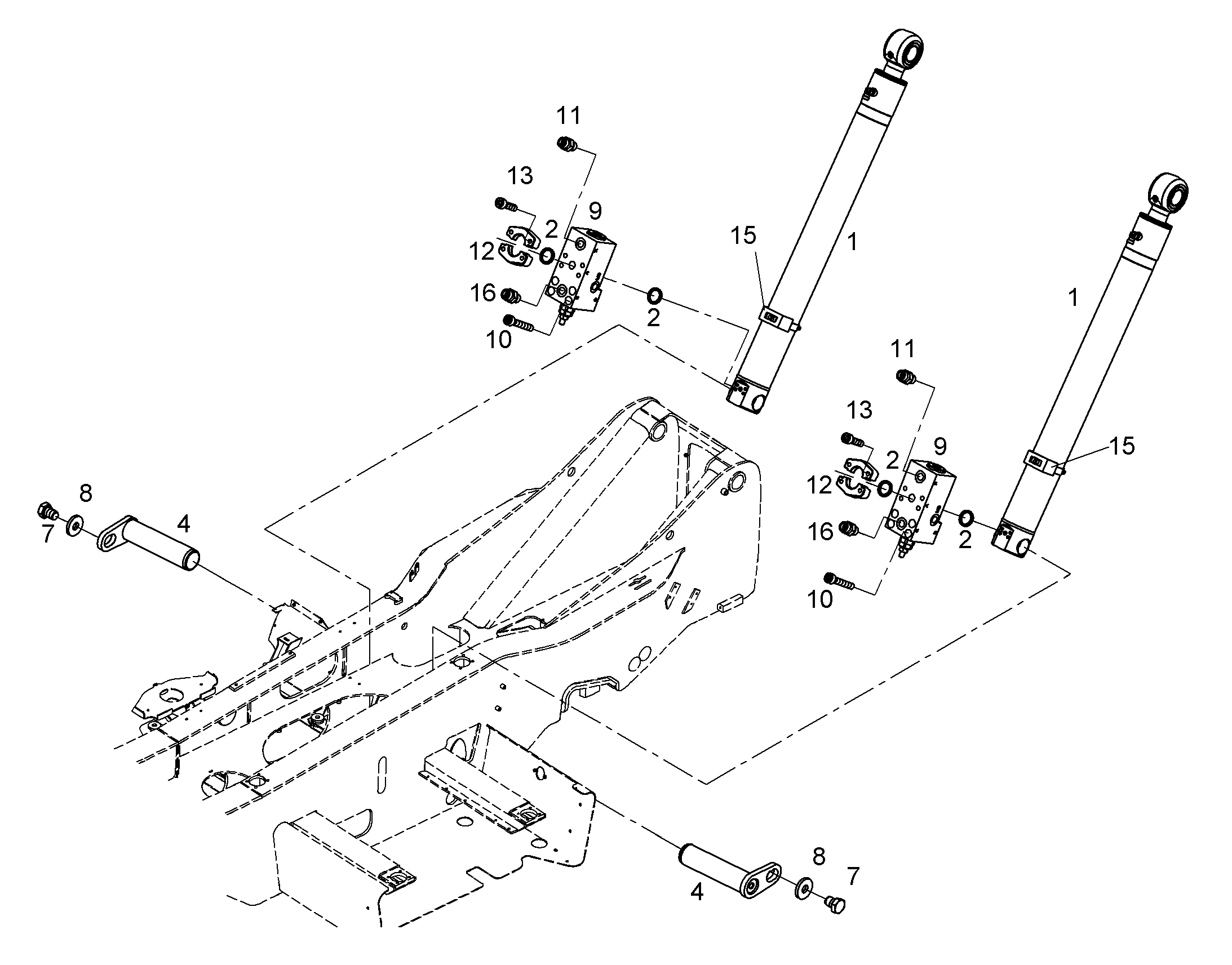 СКОБА d=128-22 10801875 LIEBHERR