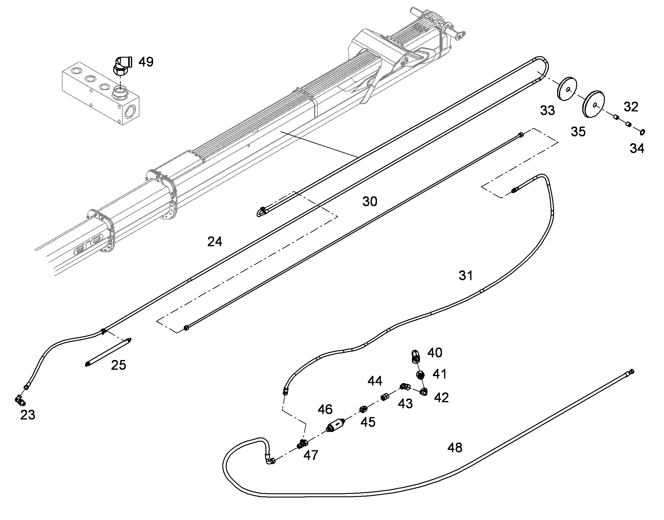 ПРУЖИНА НАТЯЖНАЯ 3X32X254 10356613 LIEBHERR